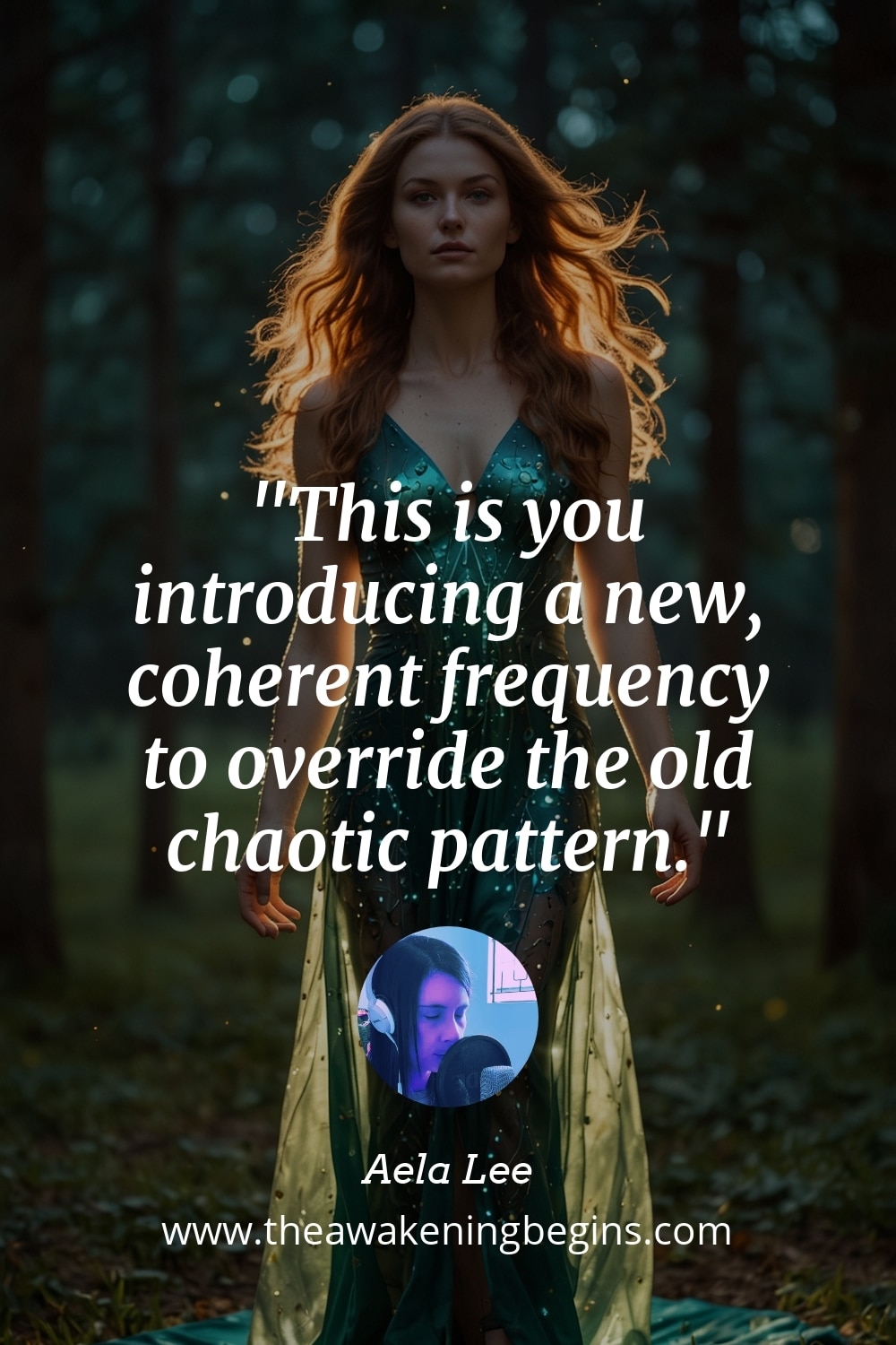 Pinterest Image This is you introducing a new, coherent frequency to override the old chaotic pattern.