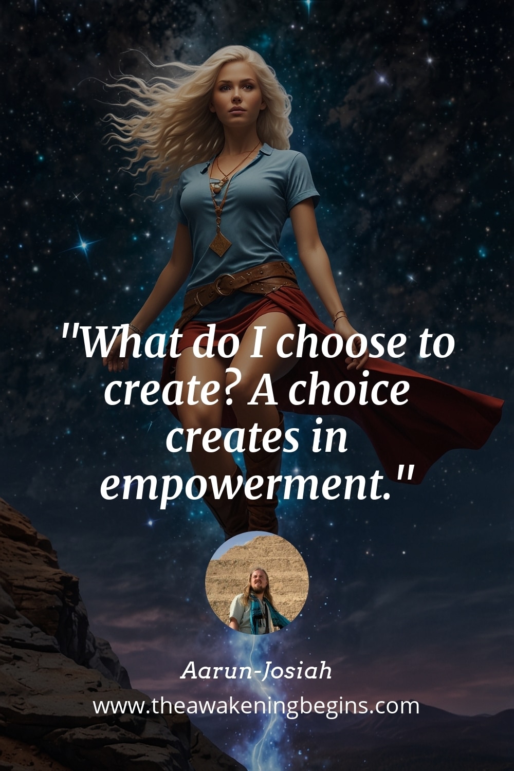 Pinterest Image What do I choose to create? A choice creates in empowerment.