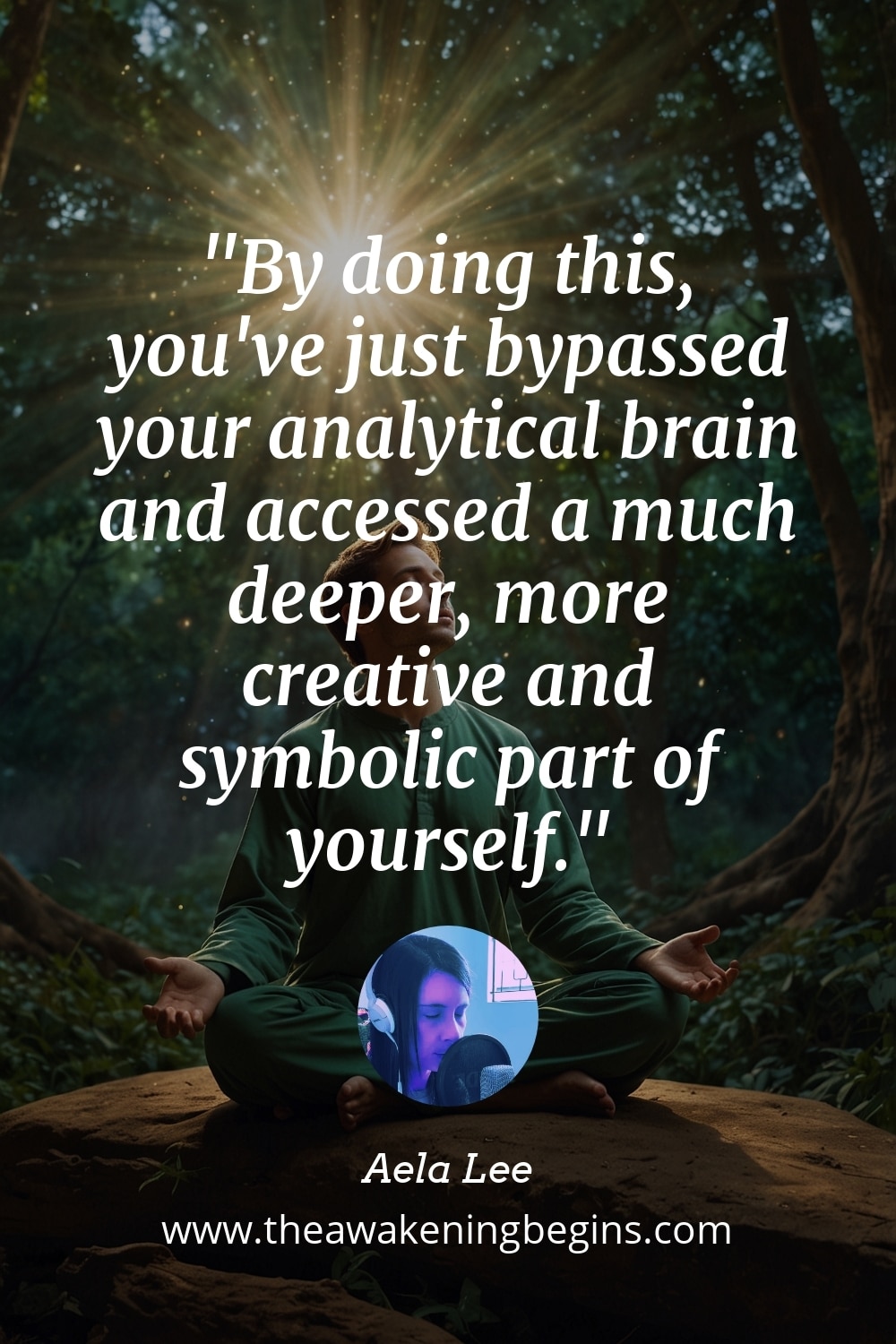 Pinterest Image By doing this, you've just bypassed your analytical brain and accessed a much deeper, more creative and symbolic part of yourself.
