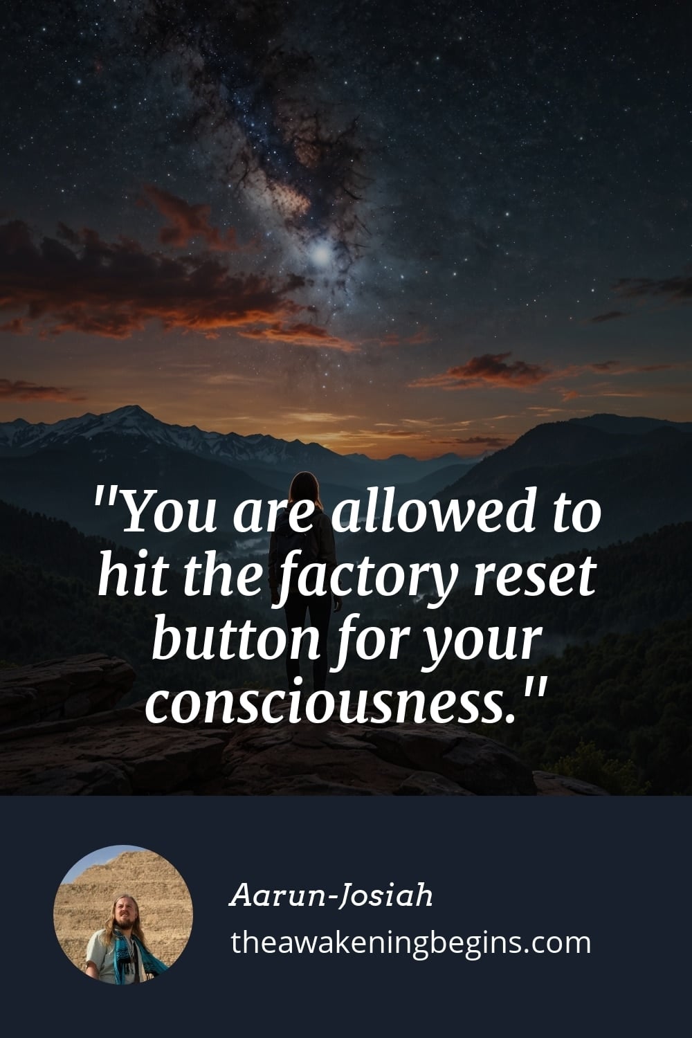 Pinterest Image You are allowed to hit the factory reset button for your consciousness.