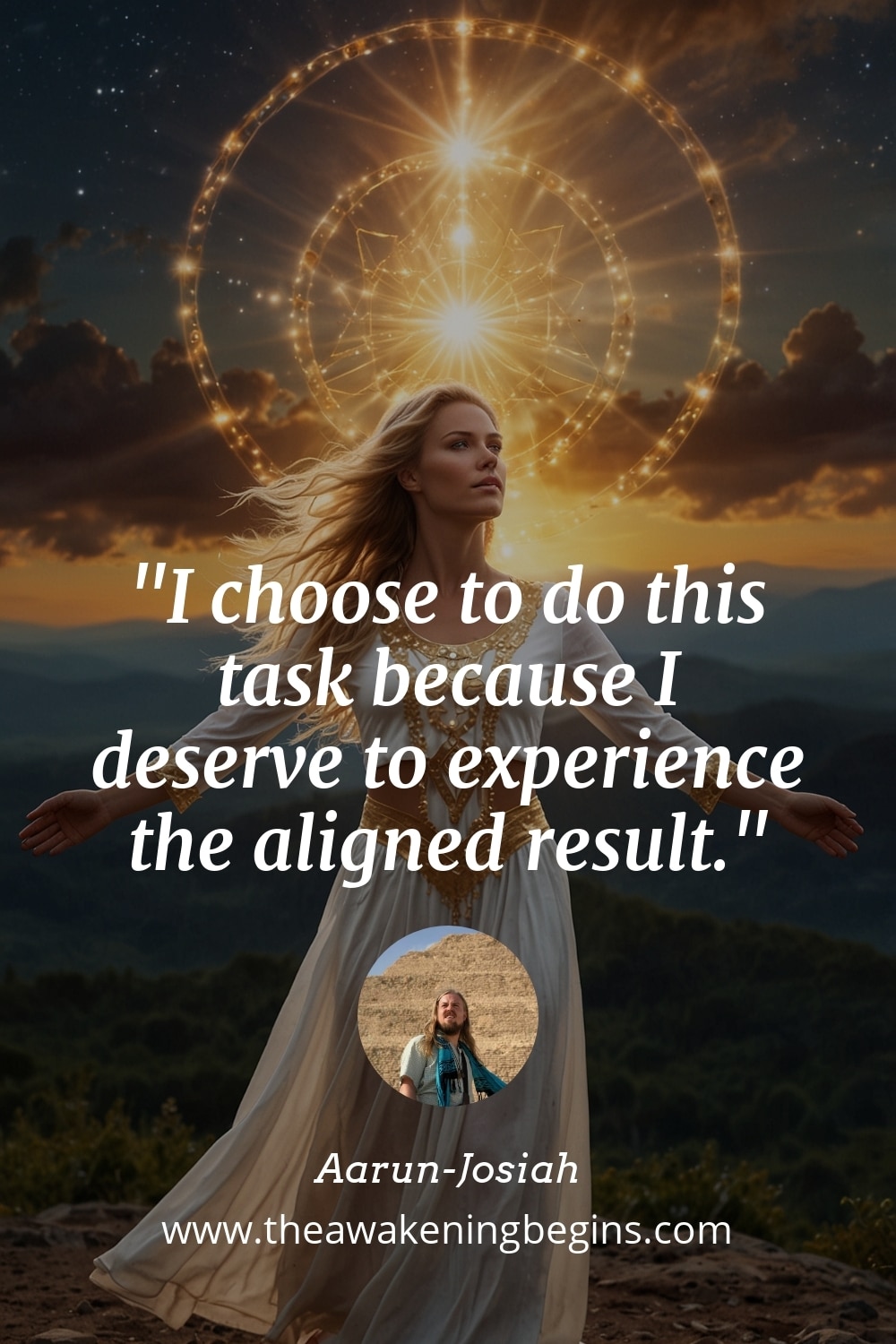 Pinterest Image I choose to do this task because I deserve to experience the aligned result.