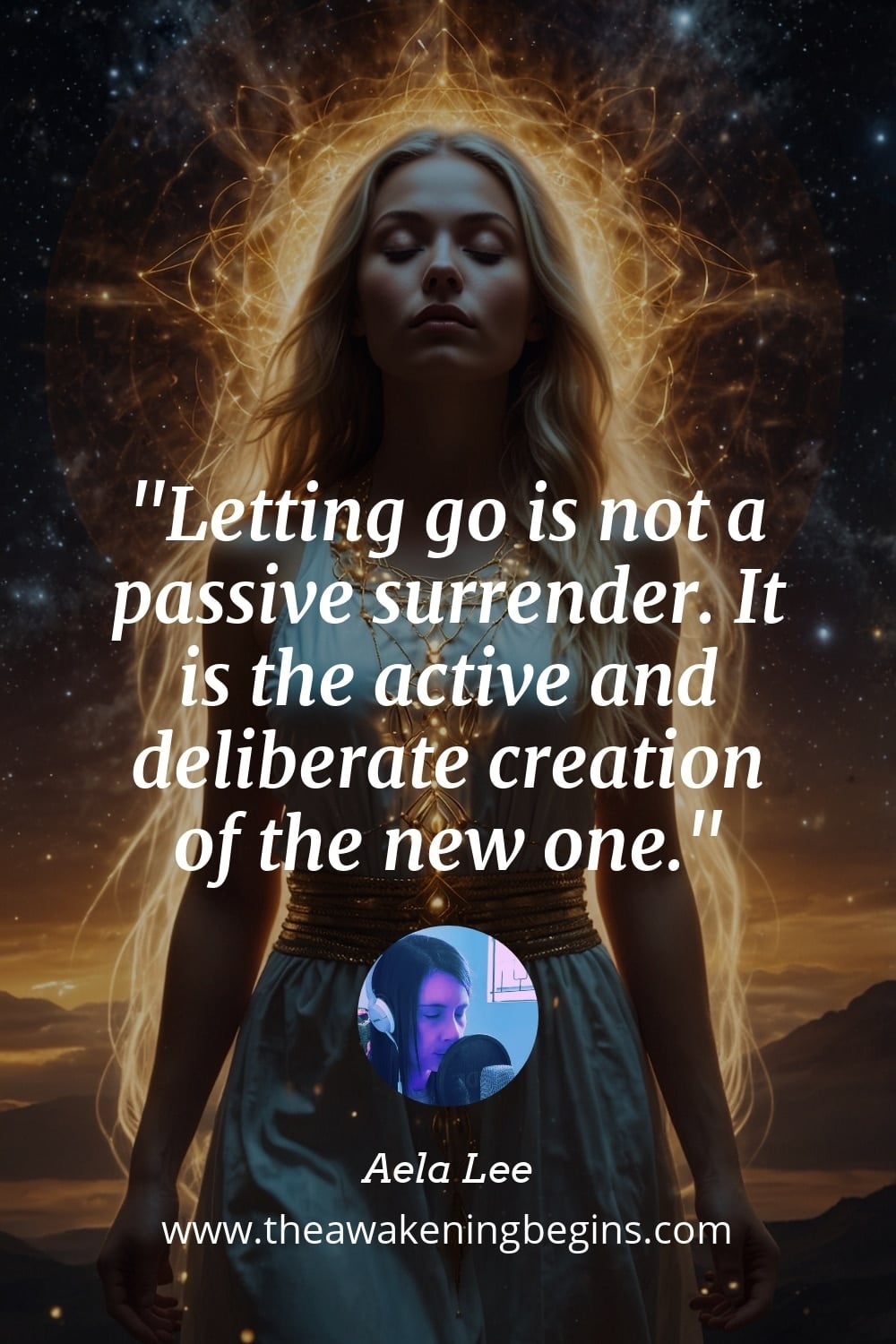 Pinterest Image Letting go is not a passive surrender. It is the active and deliberate creation of the new one.