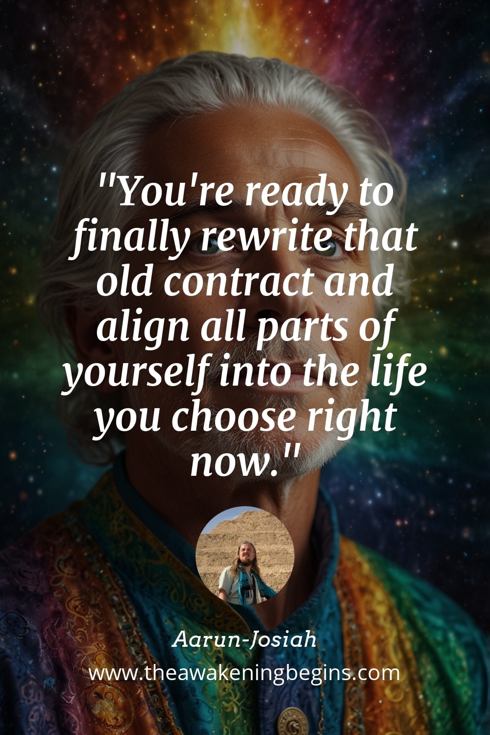 Pinterest Image You're ready to finally rewrite that old contract and align all parts of yourself into the life you choose right now.