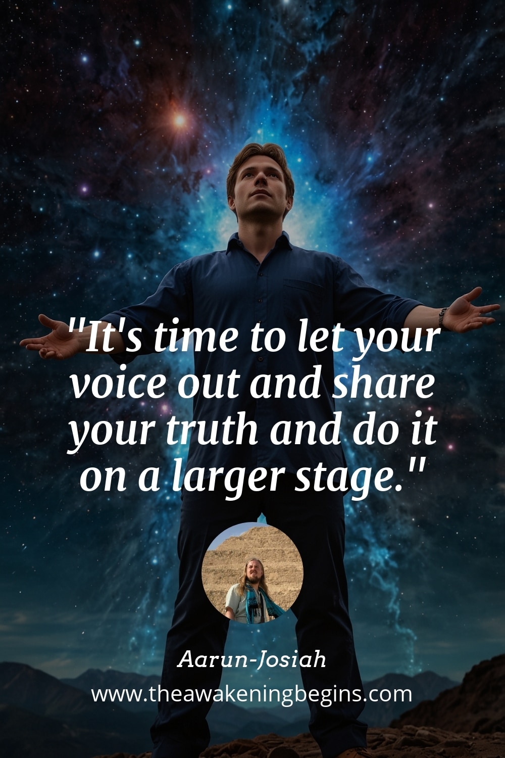 Pinterest Image It's time to let your voice out and share your truth and do it on a larger stage.