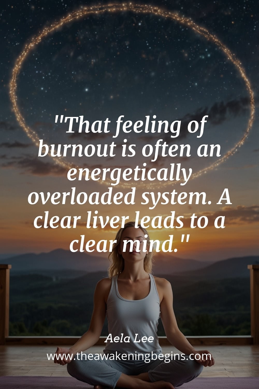 Pinterest Image That feeling of burnout is often an energetically overloaded system. A clear liver leads to a clear mind.