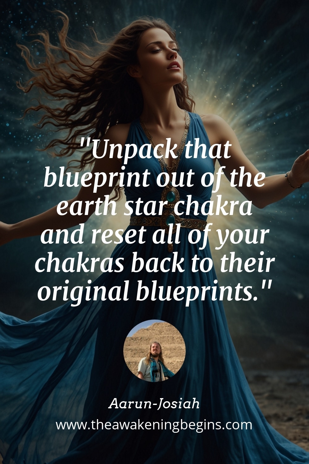 Pinterest Image Unpack that blueprint out of the earth star chakra and reset all of your chakras back to their original blueprints.