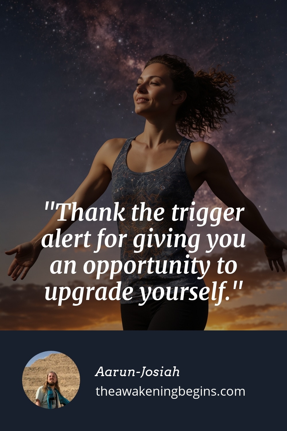 Pinterest Image Thank the trigger alert for giving you an opportunity to upgrade yourself.