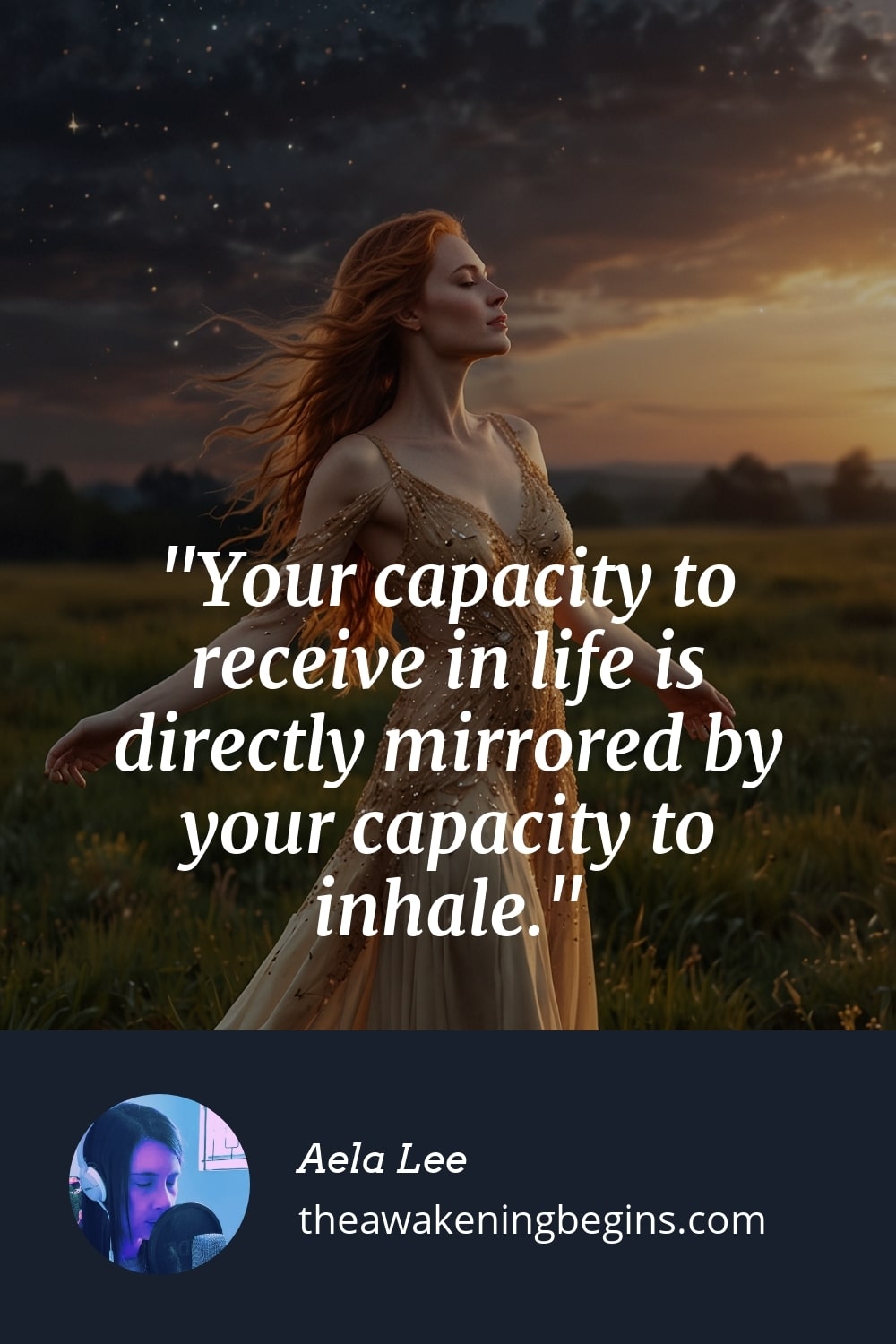 Pinterest Image Your capacity to receive in life is directly mirrored by your capacity to inhale.