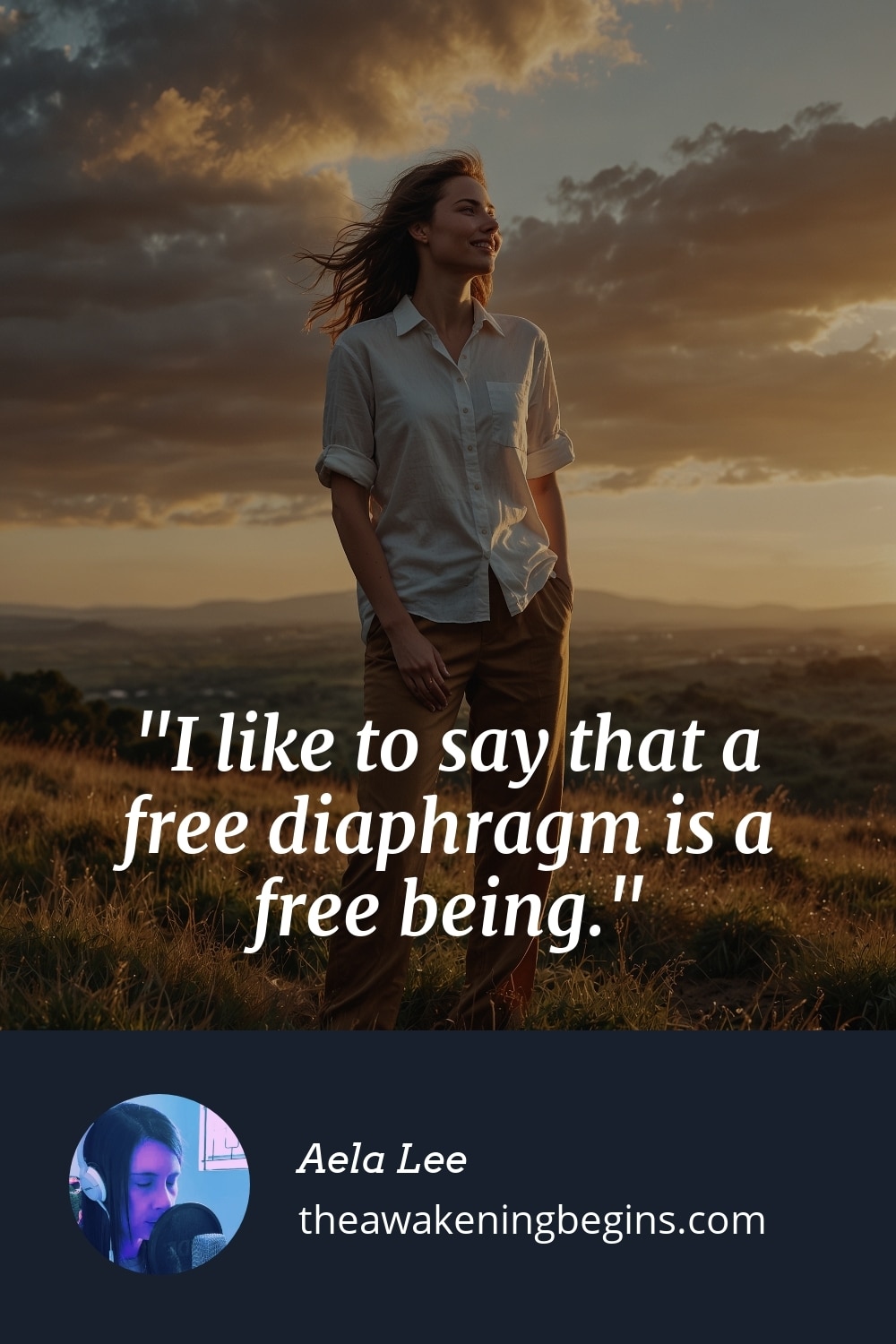 Pinterest Image I like to say that a free diaphragm is a free being.