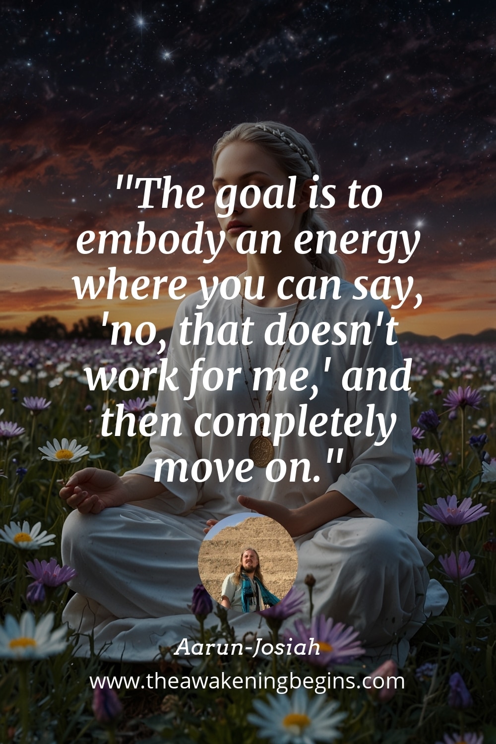 Pinterest Image The goal is to embody an energy where you can say, 'no, that doesn't work for me,' and then completely move on.
