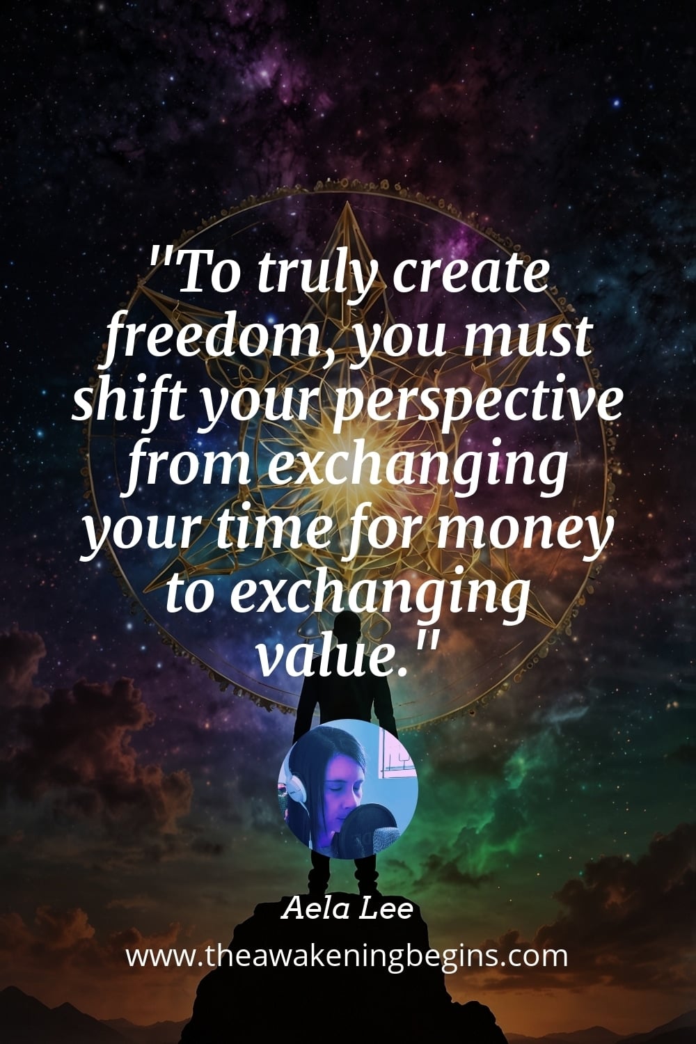 Pinterest Image To truly create freedom, you must shift your perspective from exchanging your time for money to exchanging value.