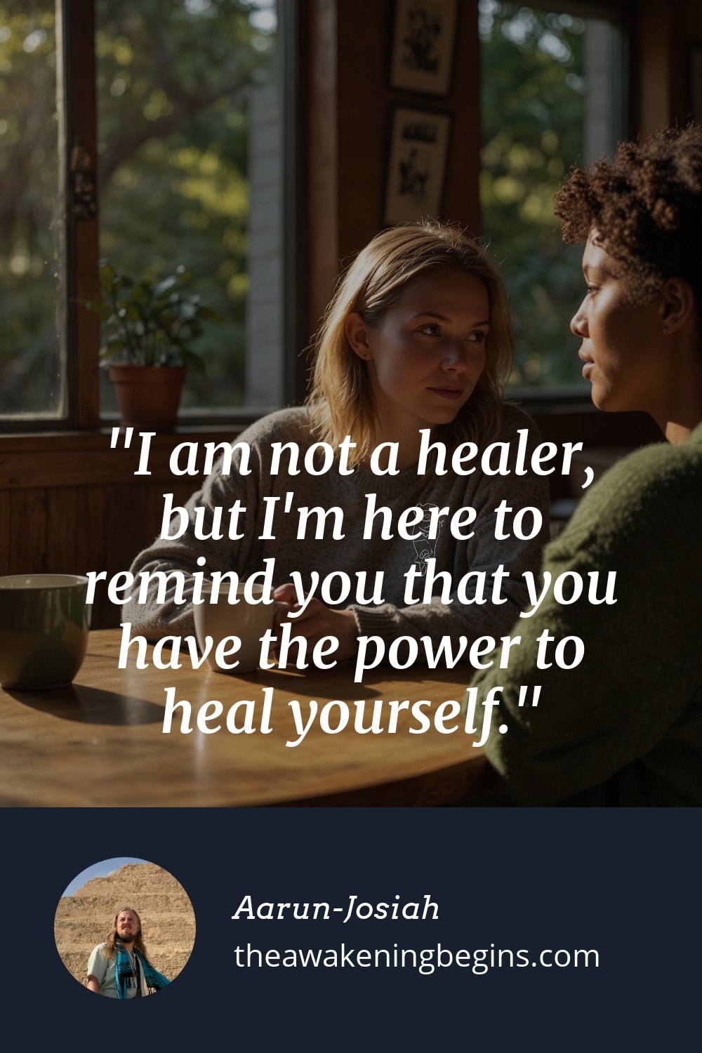 Pinterest Image I am not a healer, but I'm here to remind you that you have the power to heal yourself.