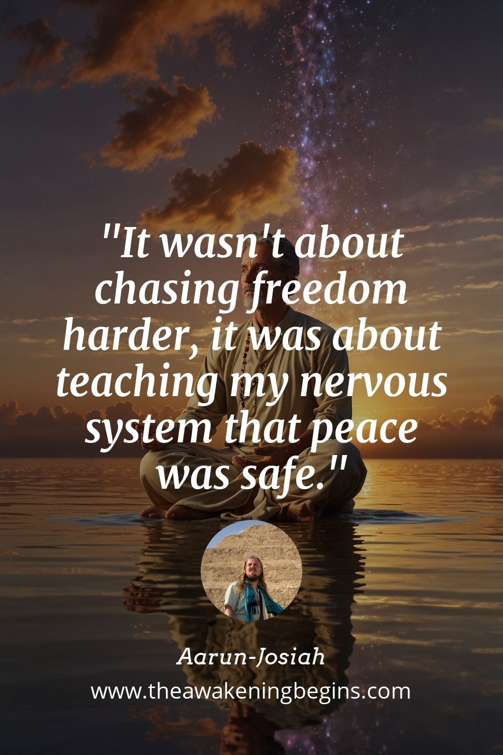 Pinterest Image It wasn't about chasing freedom harder, it was about teaching my nervous system that peace was safe.