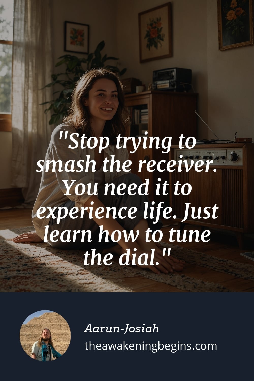 Pinterest Image Stop trying to smash the receiver. You need it to experience life. Just learn how to tune the dial.
