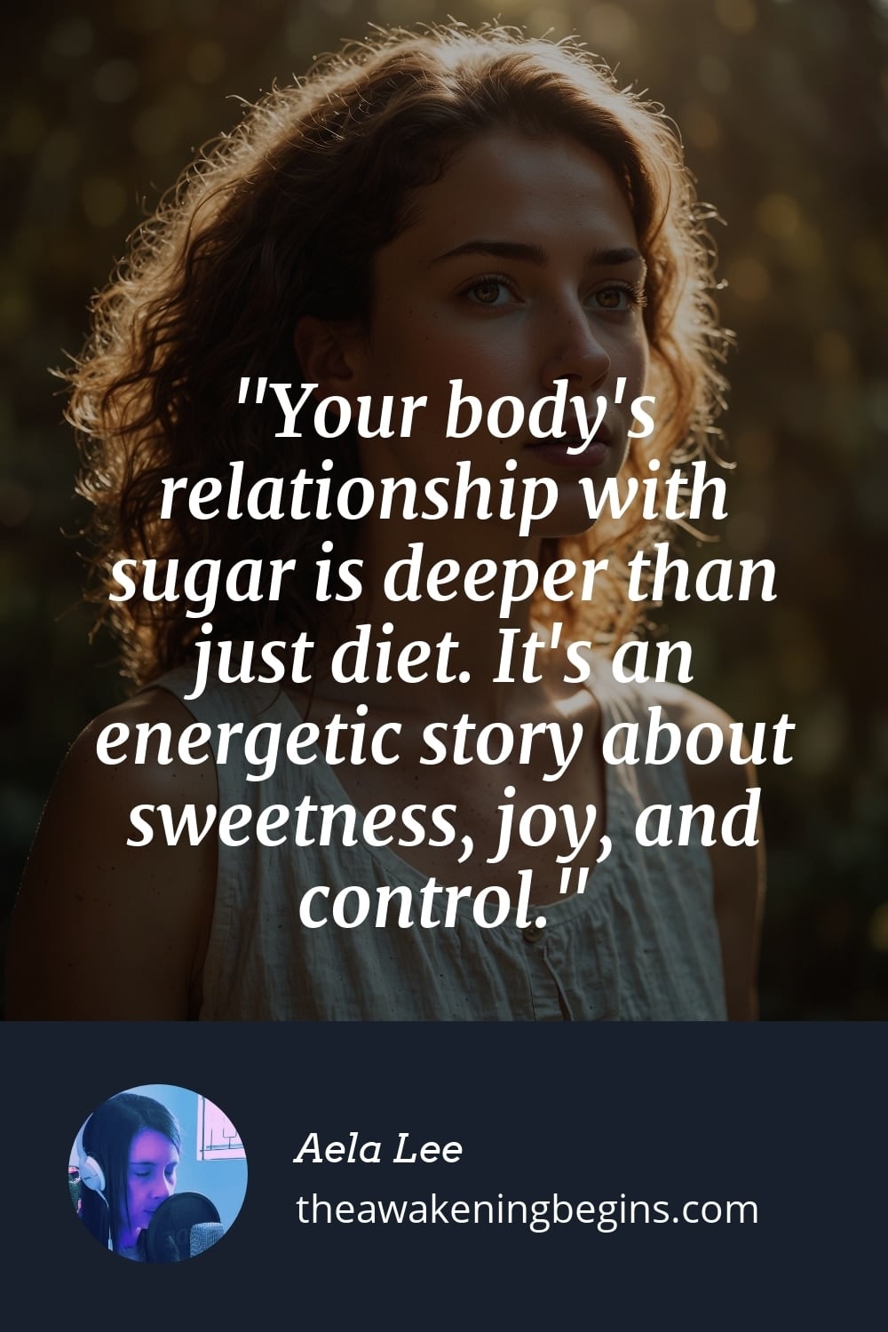 Pinterst Image Your body's relationship with sugar is deeper than just diet. It's an energetic story about sweetness, joy, and control.