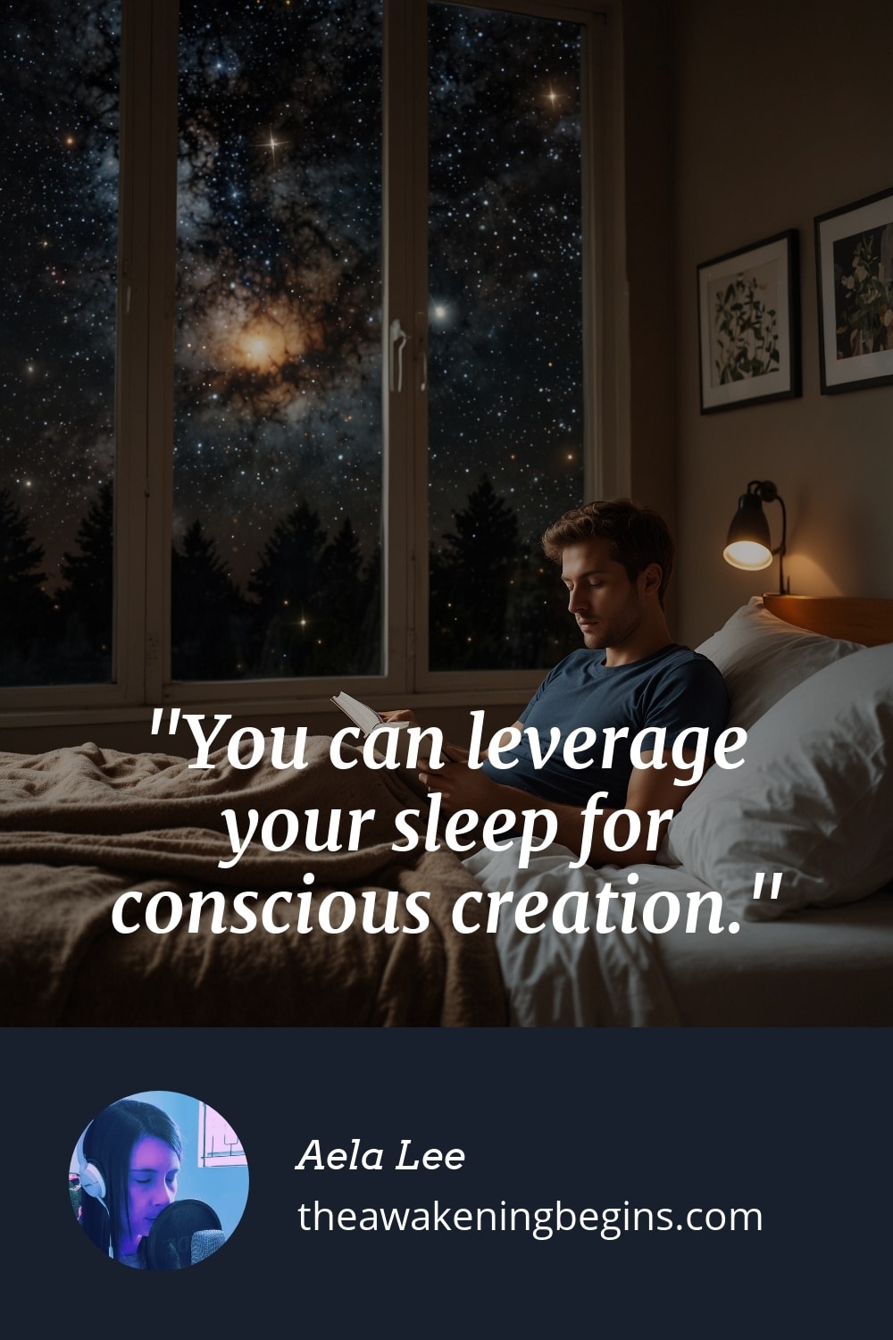 Pinterst Image You can leverage your sleep for conscious creation.