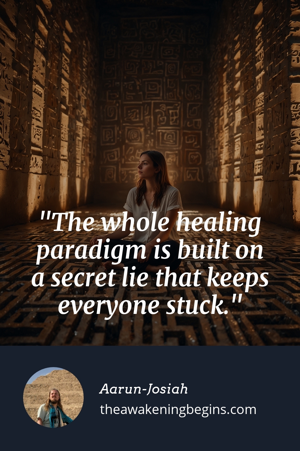 Pinterst Image The whole healing paradigm is built on a secret lie that keeps everyone stuck.