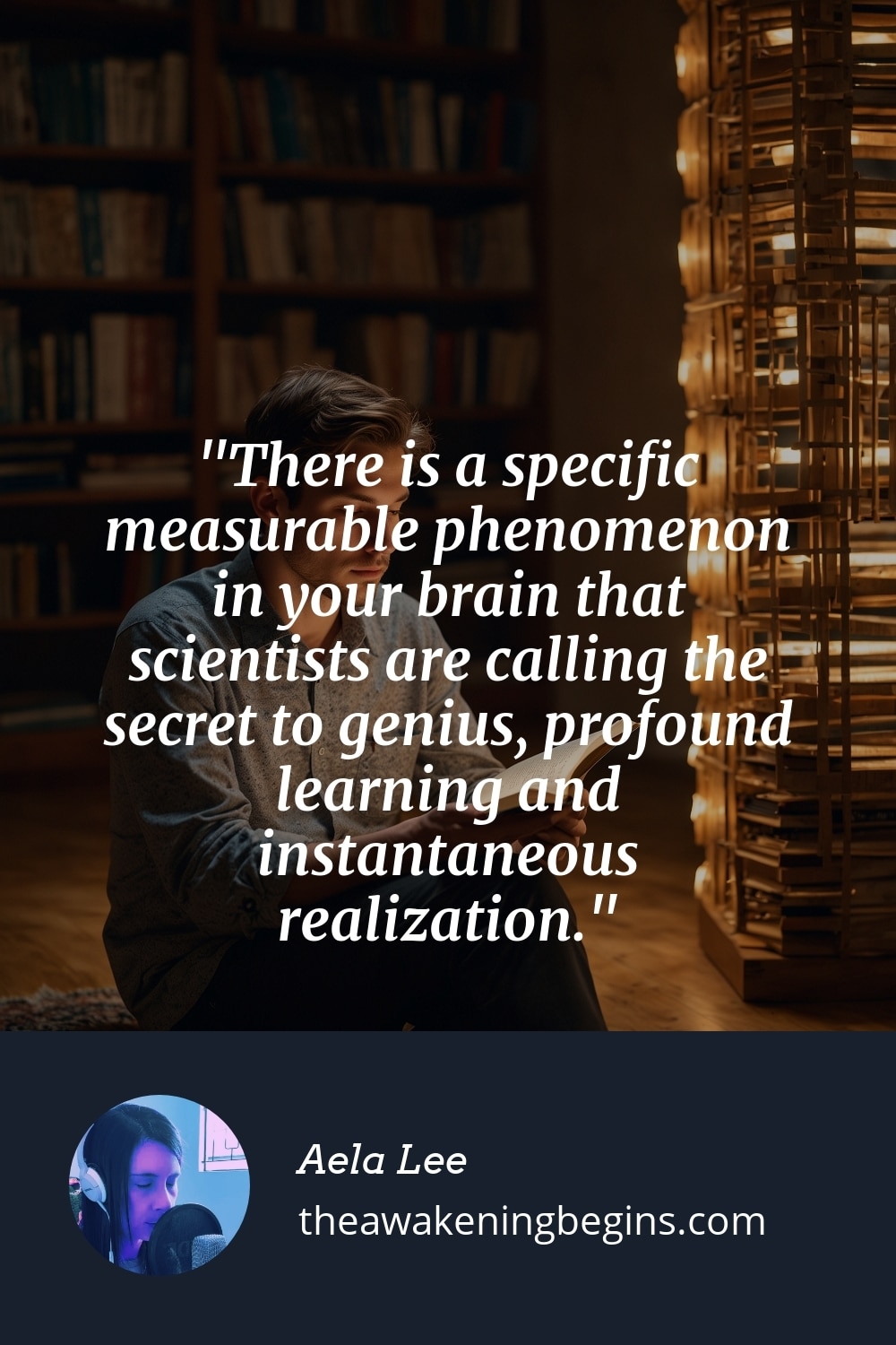There is a specific measurable phenomenon in your brain that scientists are calling the secret to genius, profound learning and instantaneous realization.