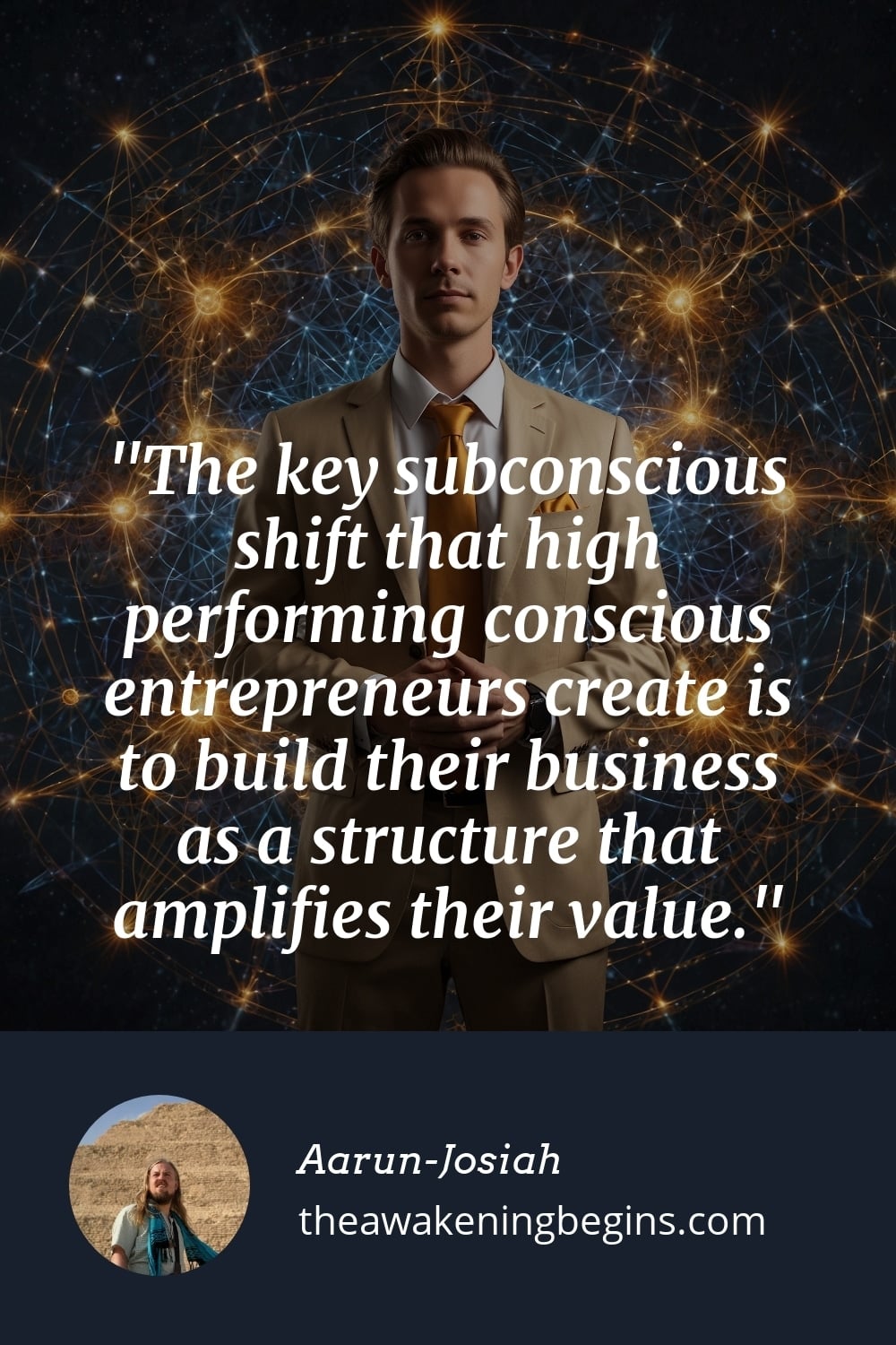 Pinterst Image The key subconscious shift that high performing conscious entrepreneurs create is to build their business as a structure that amplifies their value.