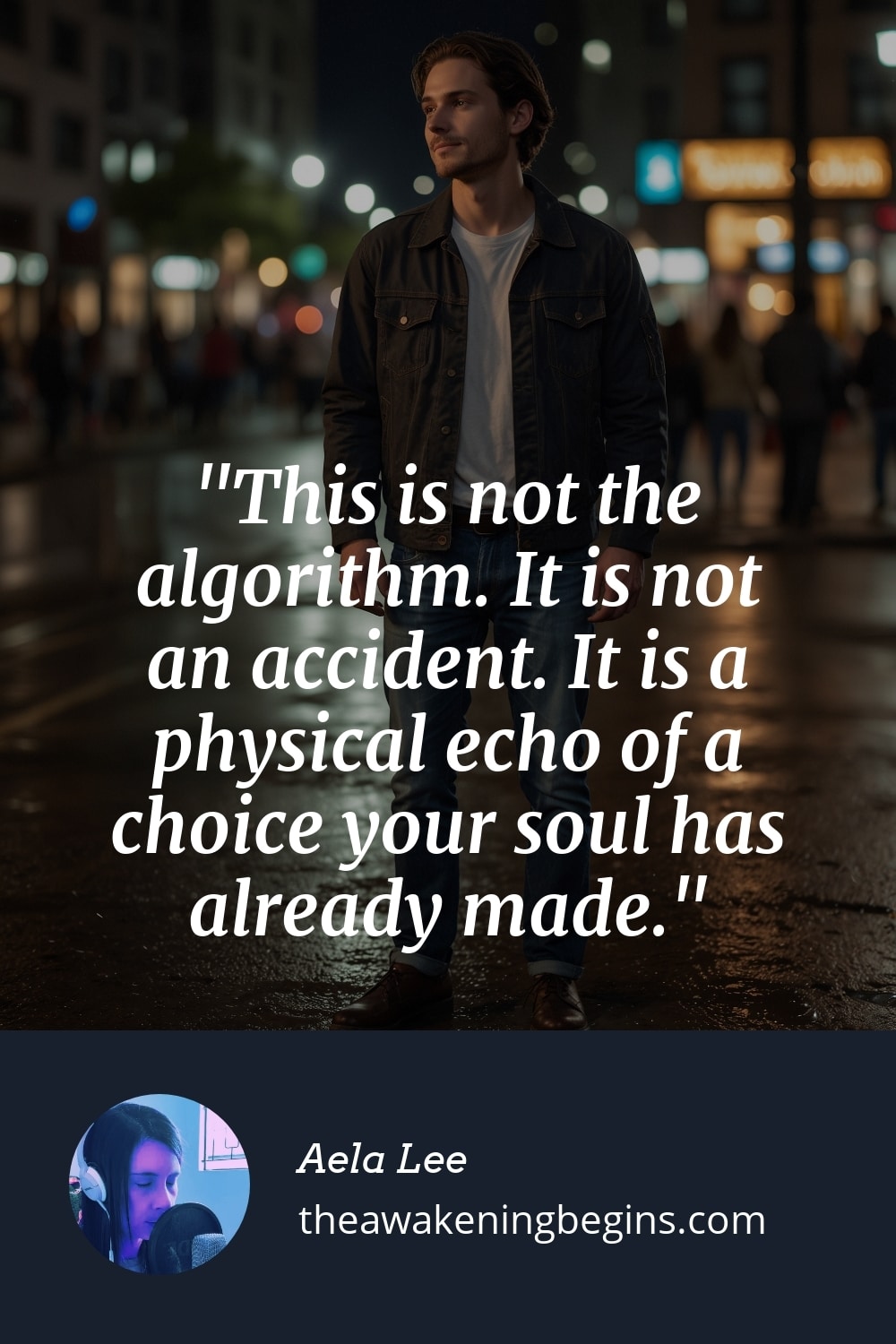 Pinterst Image This is not the algorithm. It is not an accident. It is a physical echo of a choice your soul has already made.
