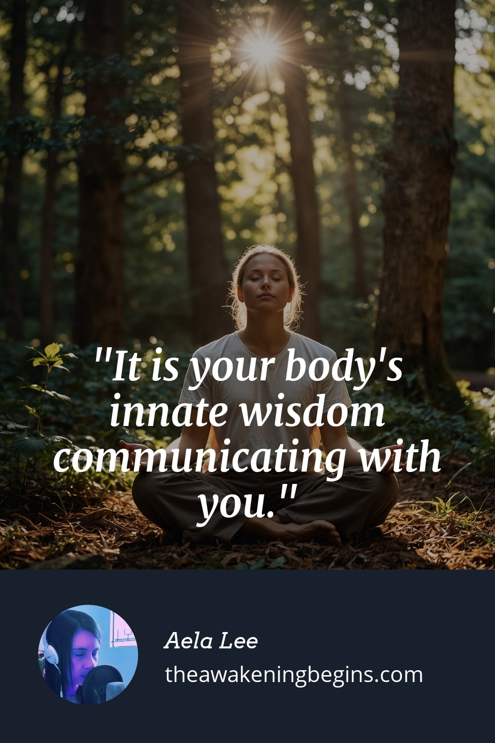 Pinterest Image It is your body's innate wisdom communicating with you.