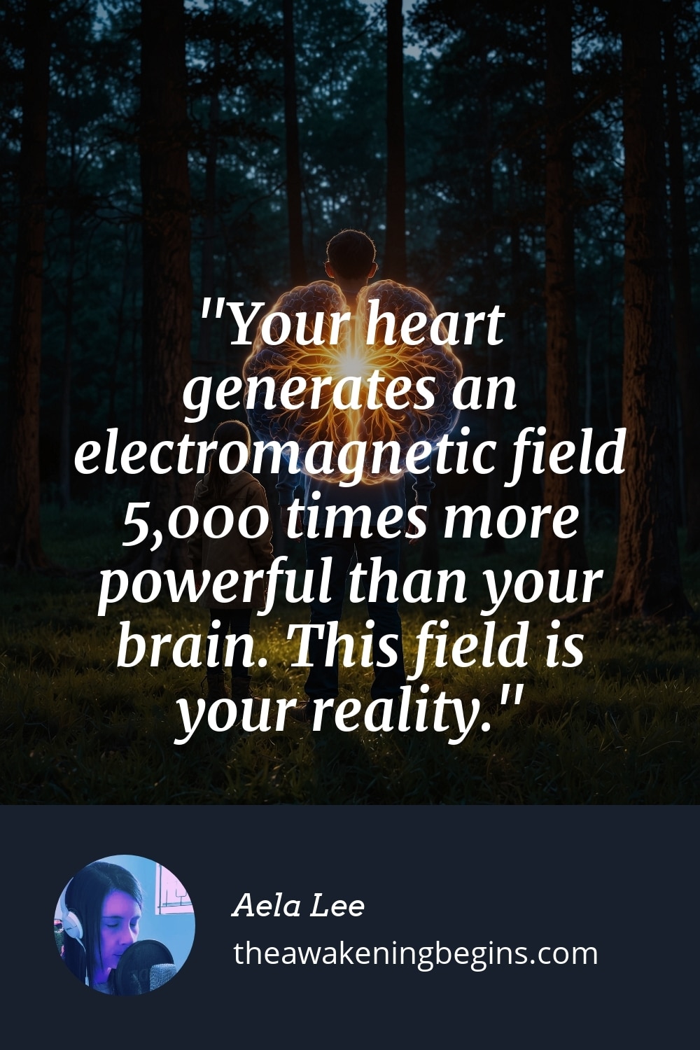 Pinterest Image Your heart generates an electromagnetic field 5,000 times more powerful than your brain. This field is your reality.