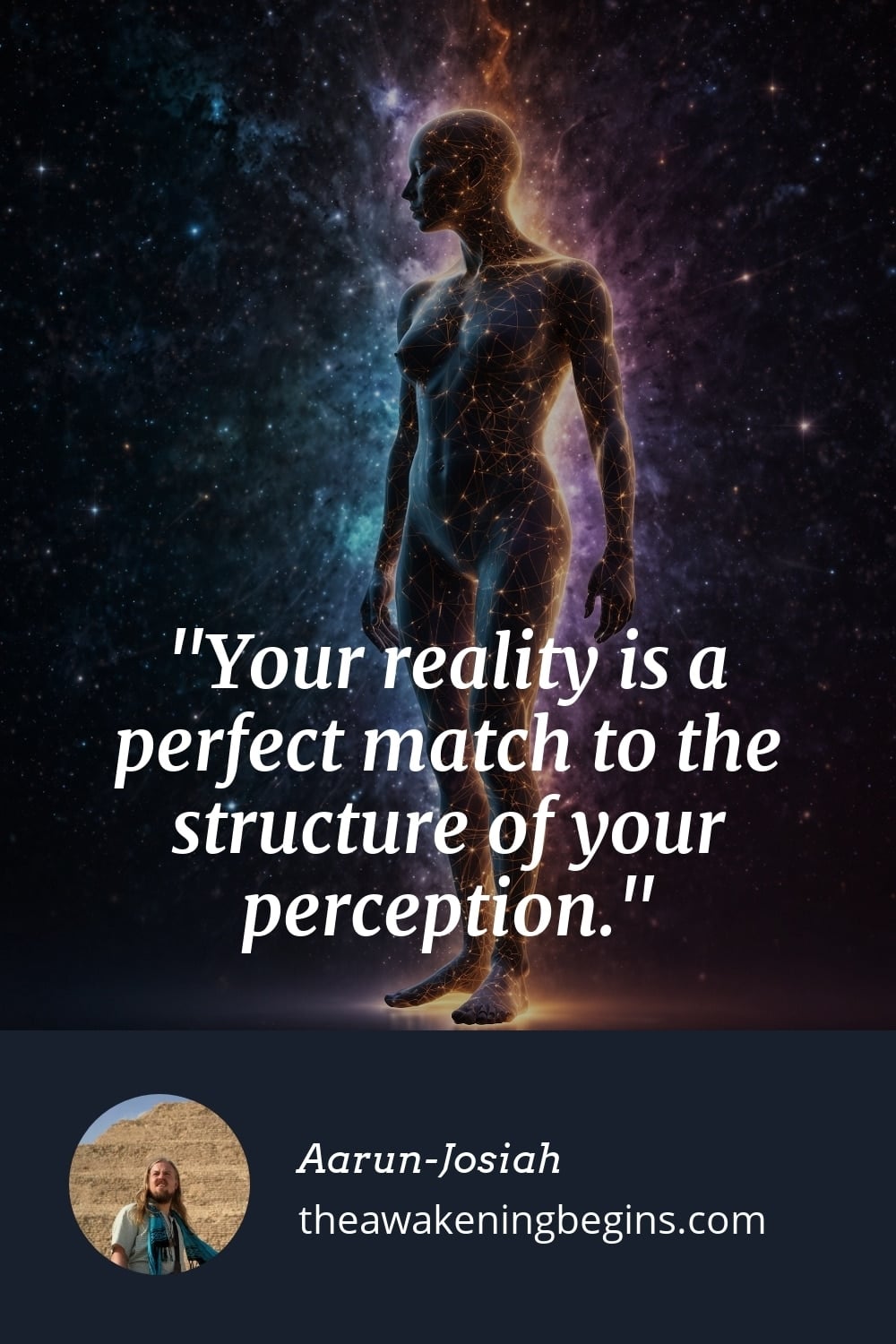 Pinterest Image Your reality is a perfect match to the structure of your perception.