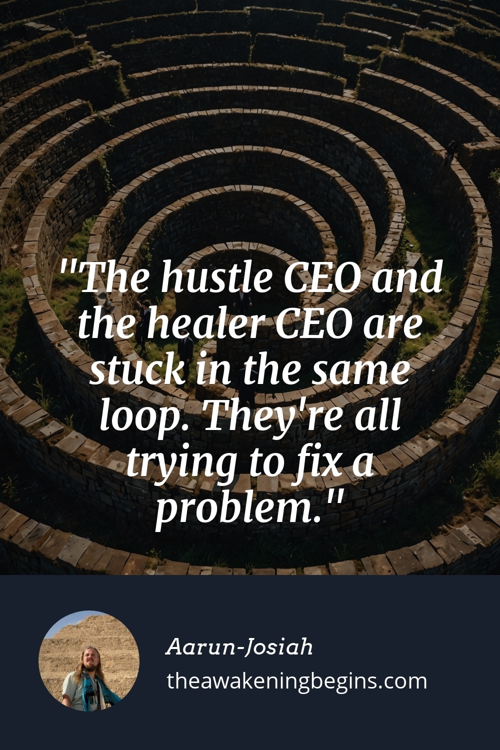 Pinterest Image The hustle CEO and the healer CEO are stuck in the same loop. They're all trying to fix a problem.