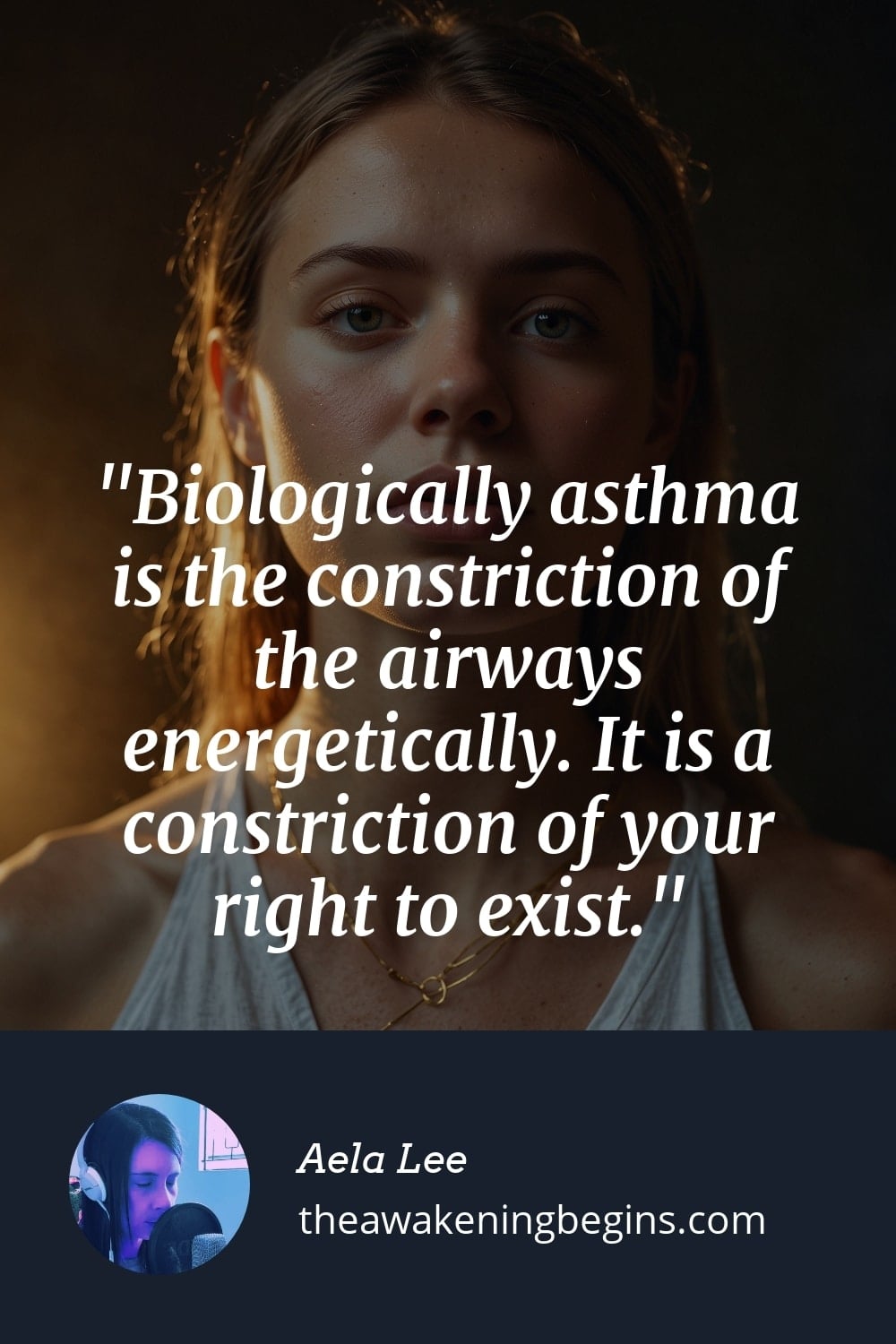 Pinterest Image Biologically asthma is the constriction of the airways energetically. It is a constriction of your right to exist.