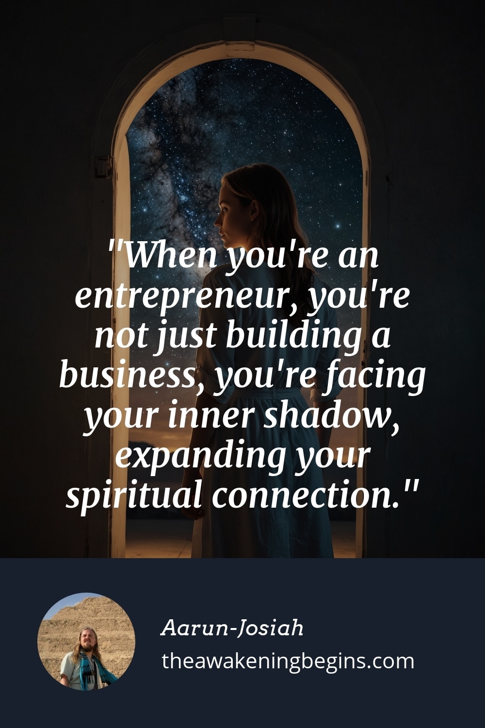 Pinterest Image When you're an entrepreneur, you're not just building a business, you're facing your inner shadow, expanding your spiritual connection.