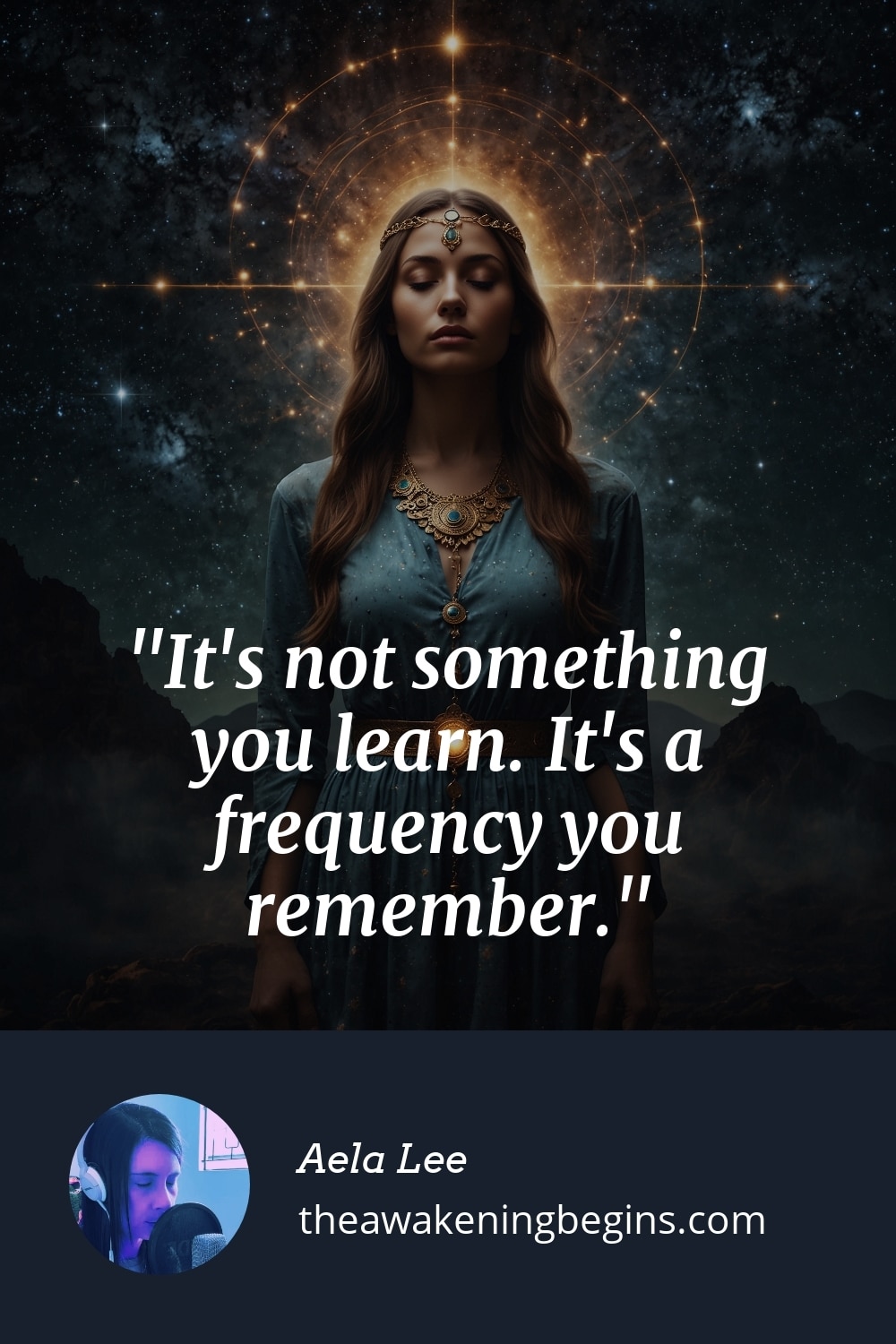Pinterest Image It's not something you learn. It's a frequency you remember.
