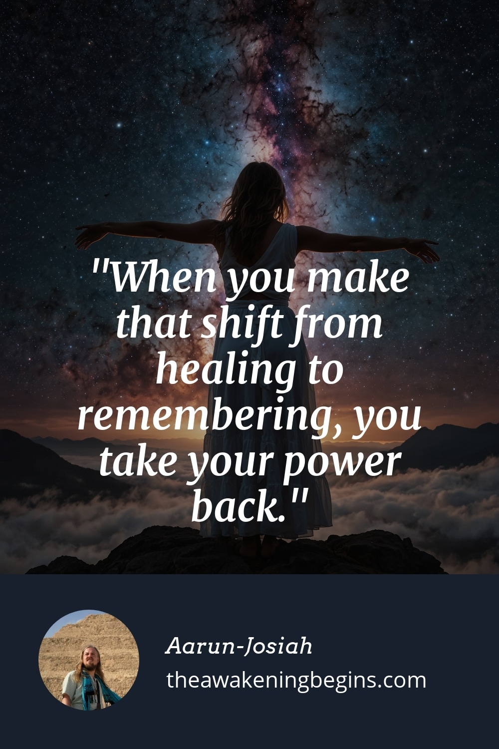 Pinterest Image When you make that shift from healing to remembering, you take your power back.