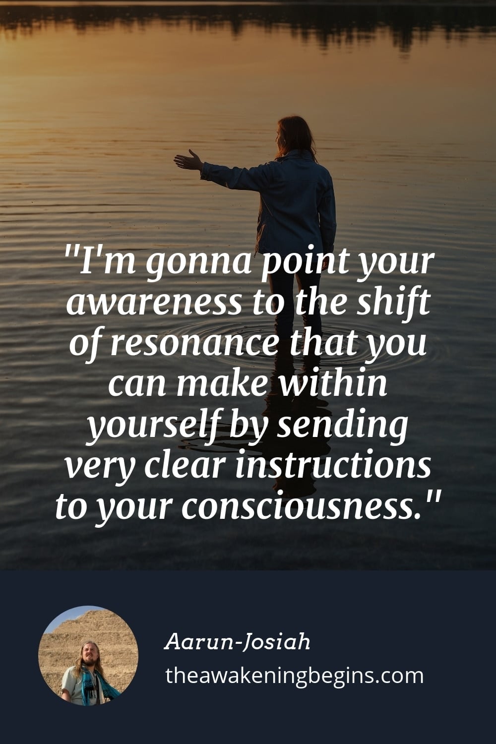 Pinterest Image I'm gonna point your awareness to the shift of resonance that you can make within yourself by sending very clear instructions to your consciousness.