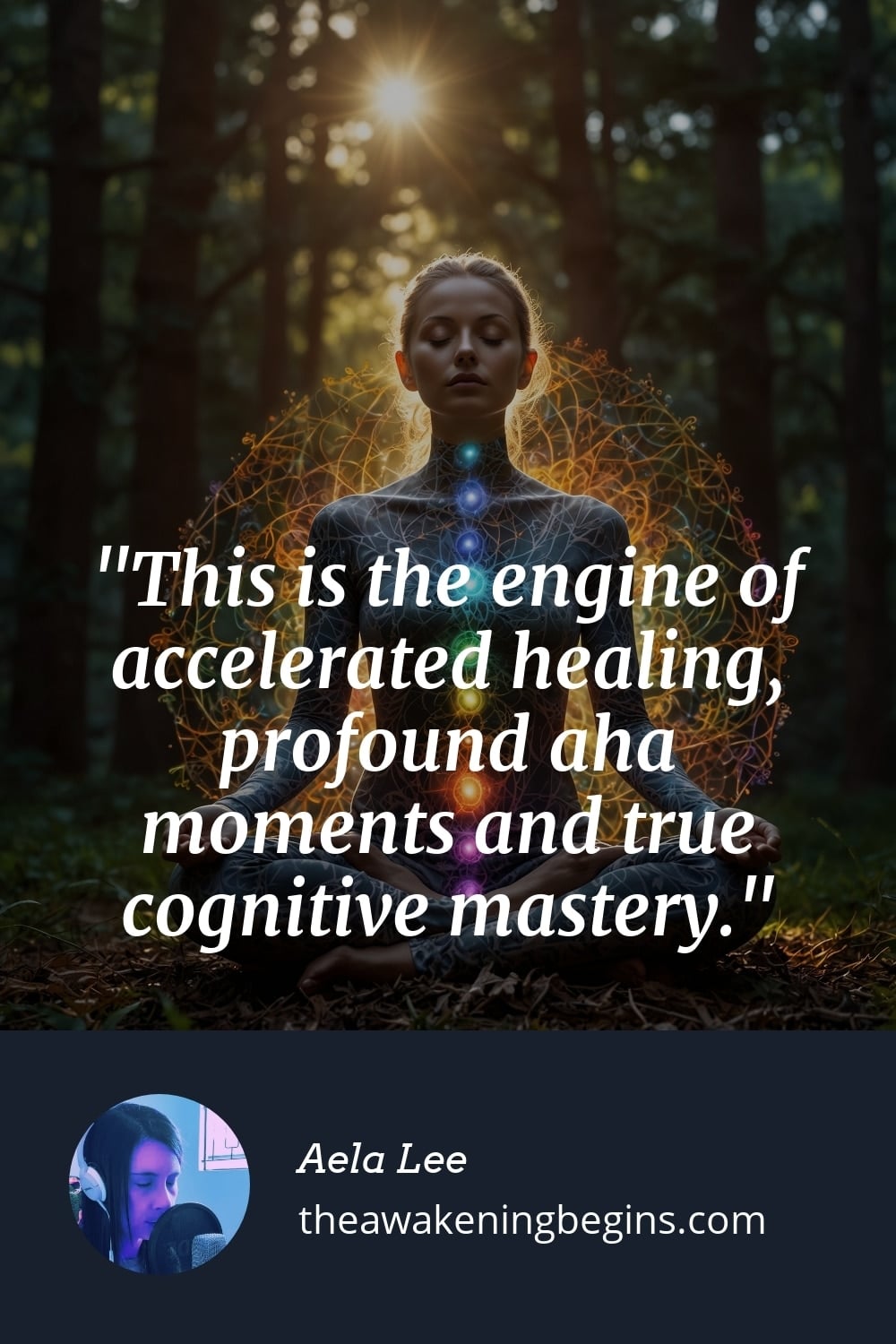 This is the engine of accelerated healing, profound aha moments and true cognitive mastery.