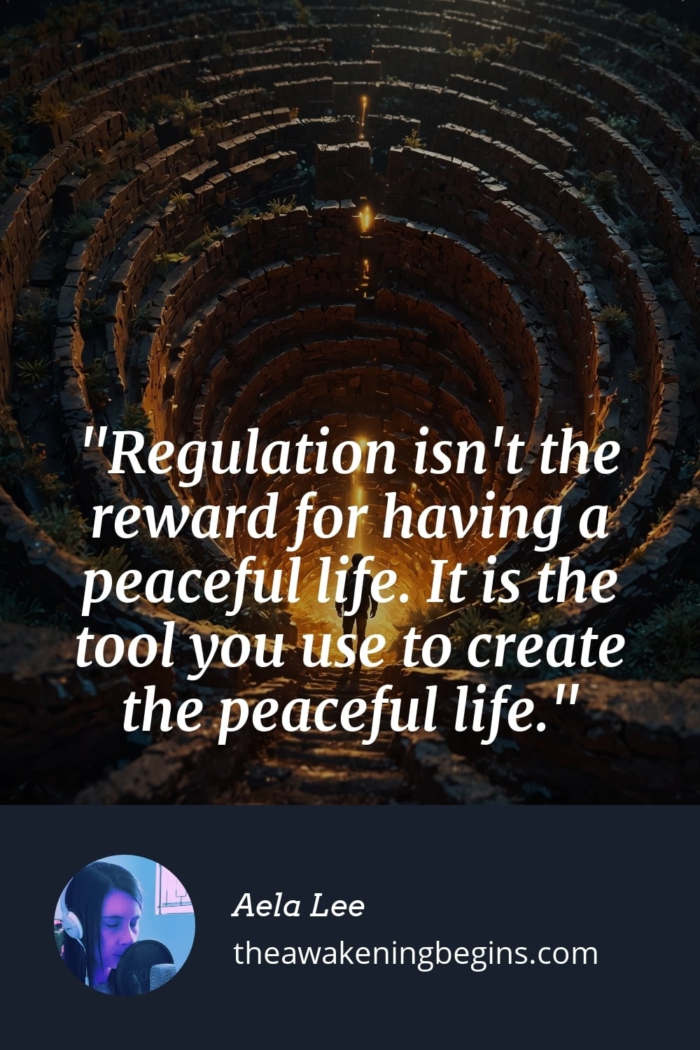 Pinterest Image Regulation isn't the reward for having a peaceful life. It is the tool you use to create the peaceful life.