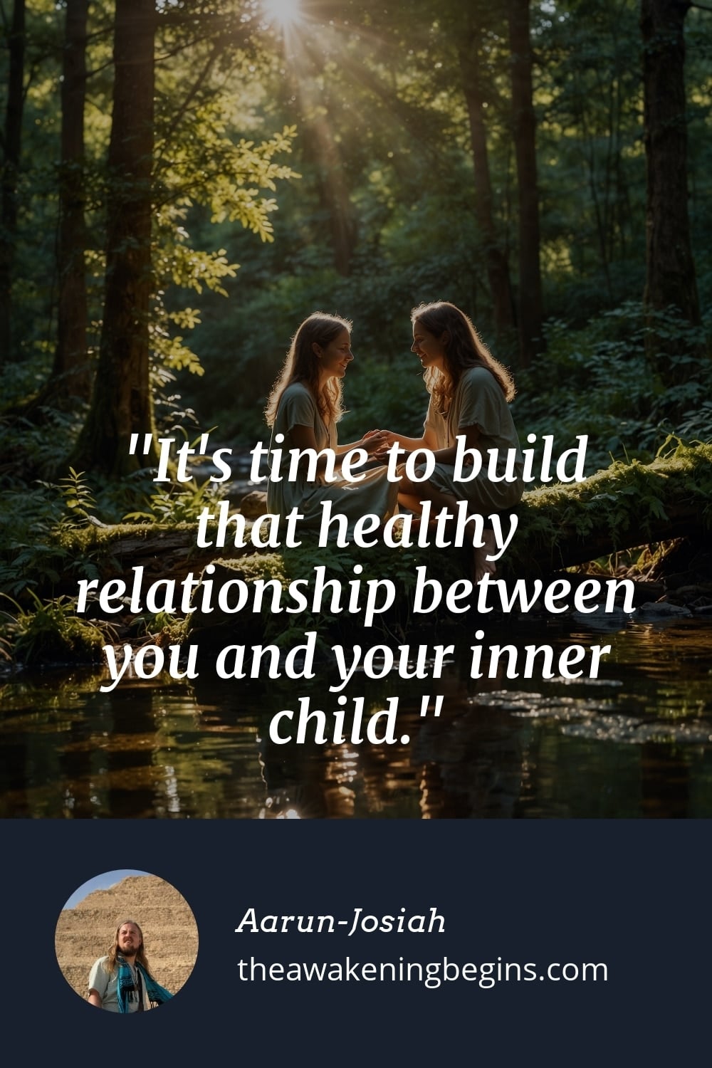 Pinterest Image It's time to build that healthy relationship between you and your inner child.