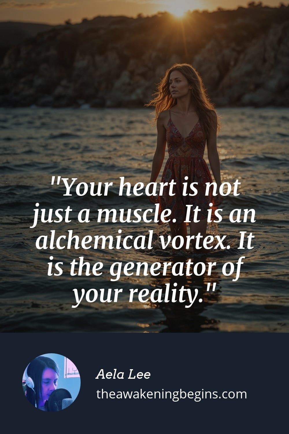 Pinterest Image Your heart is not just a muscle. It is an alchemical vortex. It is the generator of your reality.