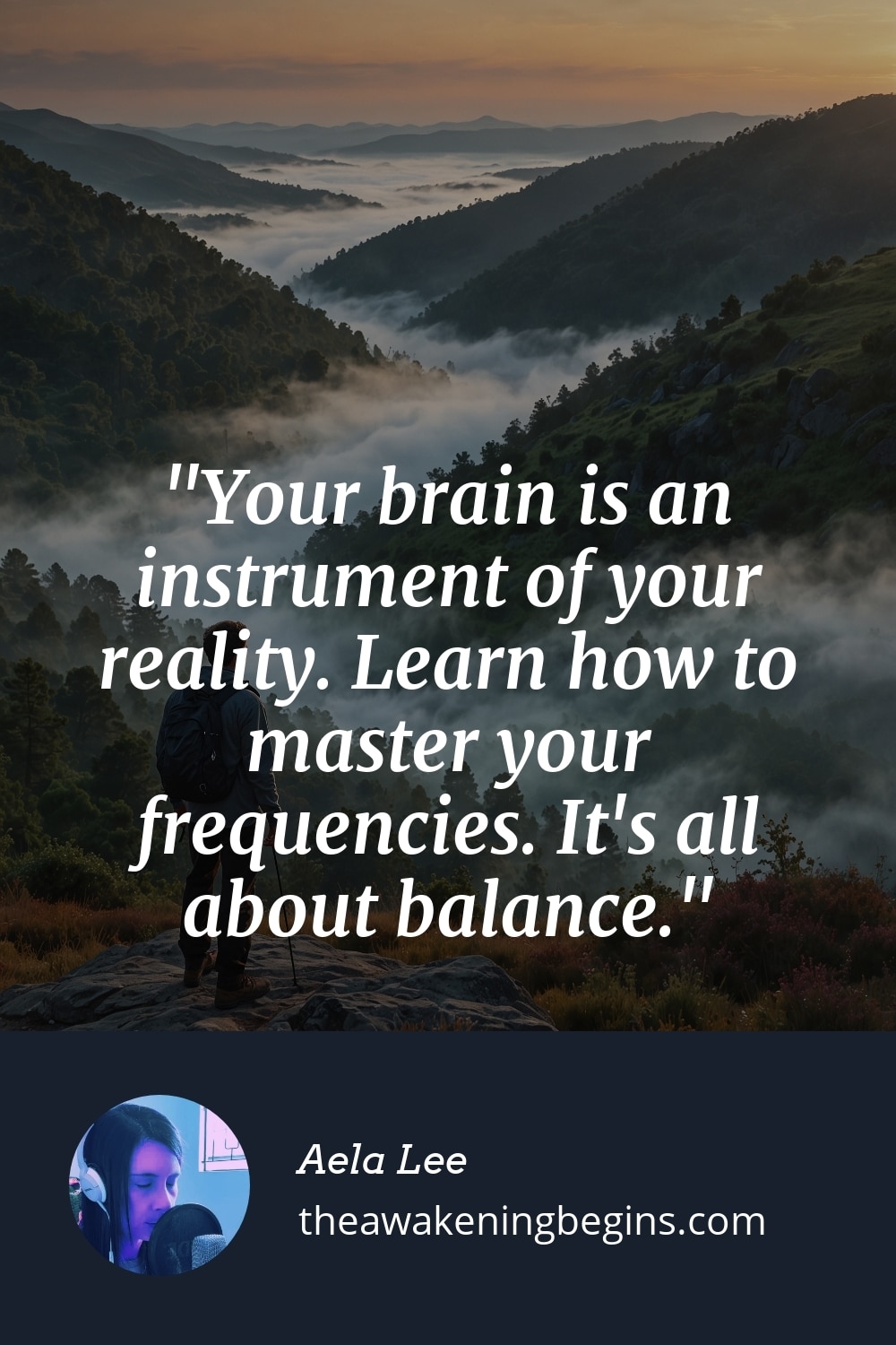Your brain is an instrument of your reality. Learn how to master your frequencies. It's all about balance.