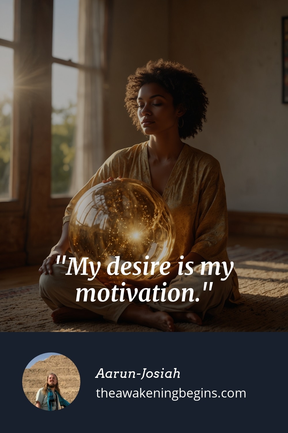 Pinterest Image My desire is my motivation.
