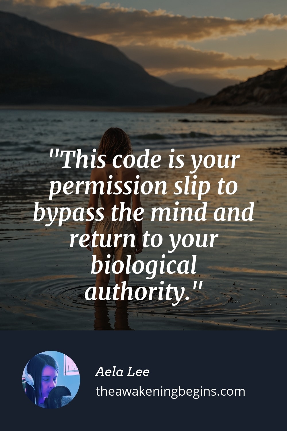 Pinterest Image This code is your permission slip to bypass the mind and return to your biological authority.