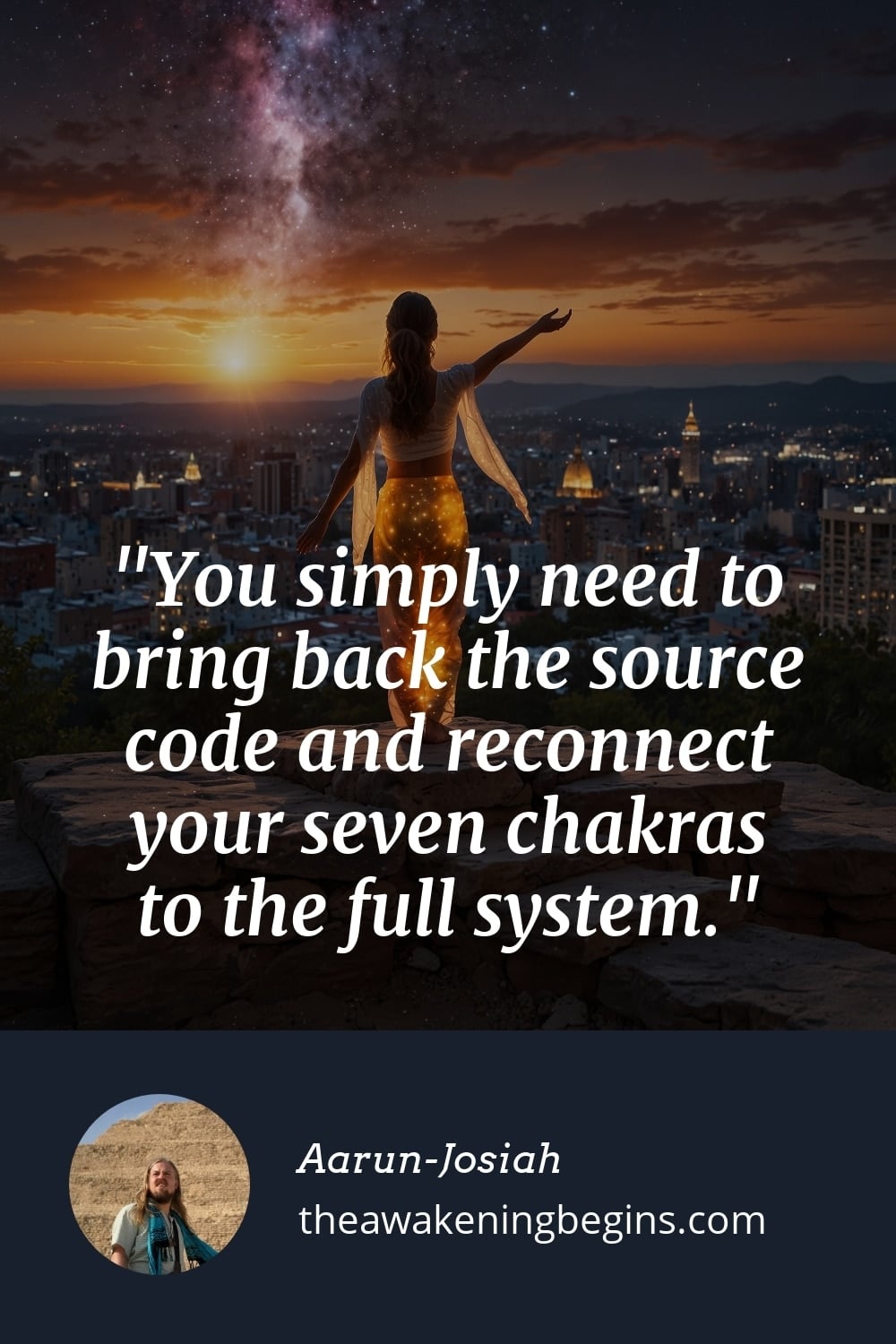 Pinterest Image You simply need to bring back the source code and reconnect your seven chakras to the full system.