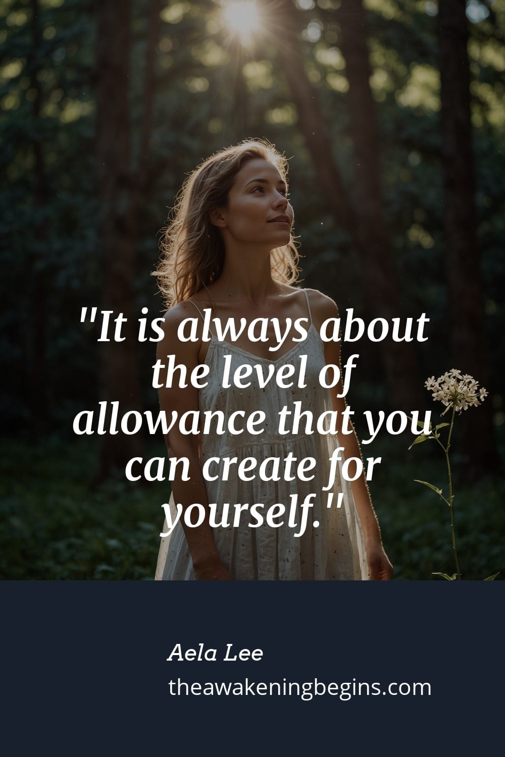 Pinterest Image It is always about the level of allowance that you can create for yourself.