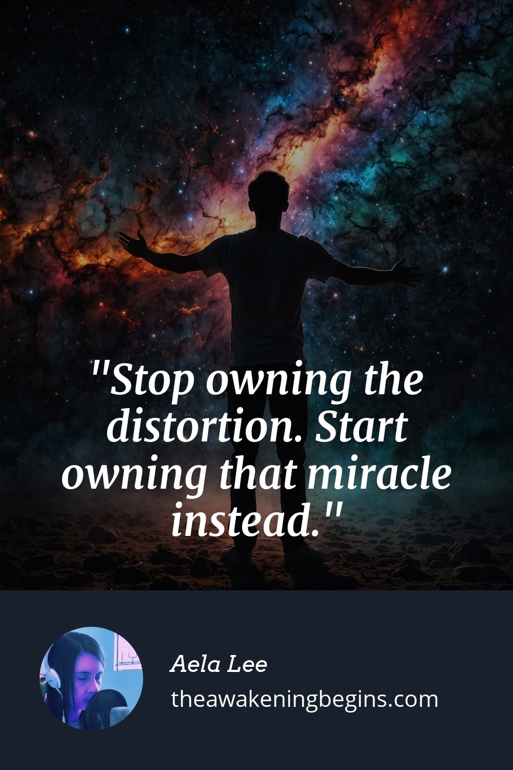 Pinterest Image Stop owning the distortion. Start owning that miracle instead.