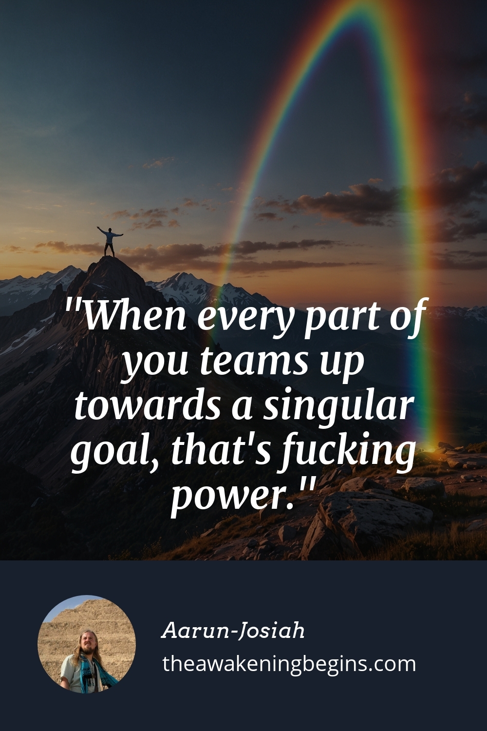 Pinterest Image When every part of you teams up towards a singular goal, that's fucking power.