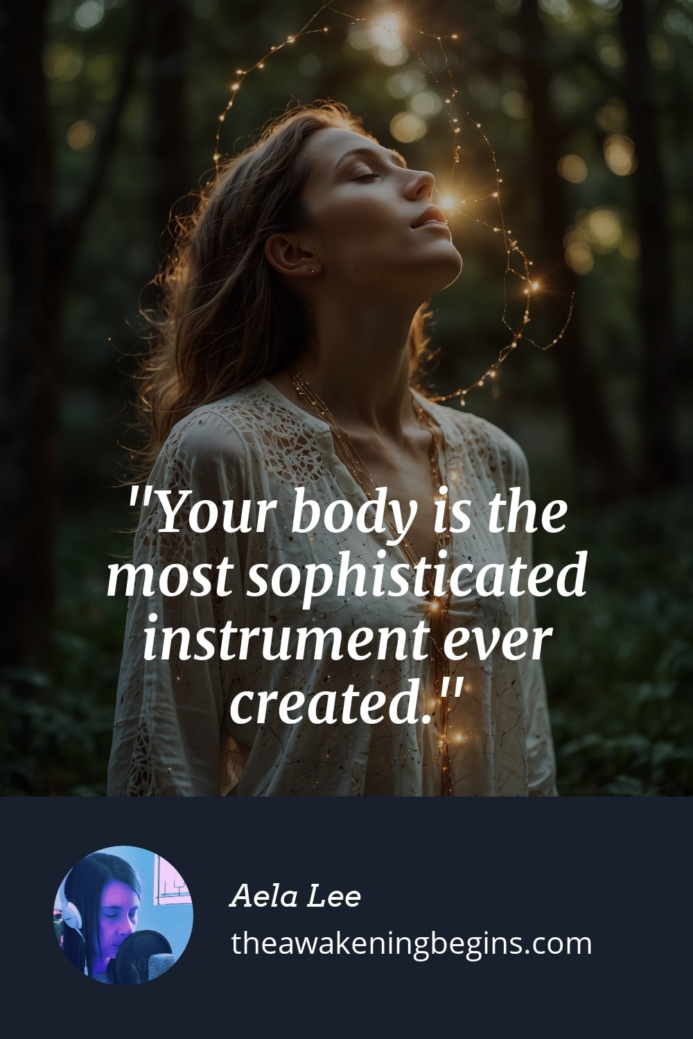 Pinterst Image Your body is the most sophisticated instrument ever created.