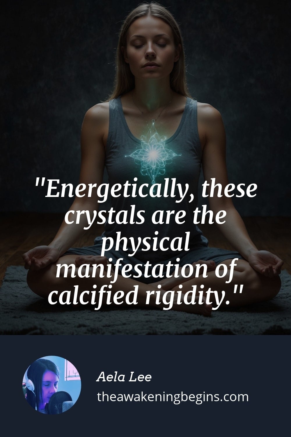 Pinterst Image Energetically, these crystals are the physical manifestation of calcified rigidity.