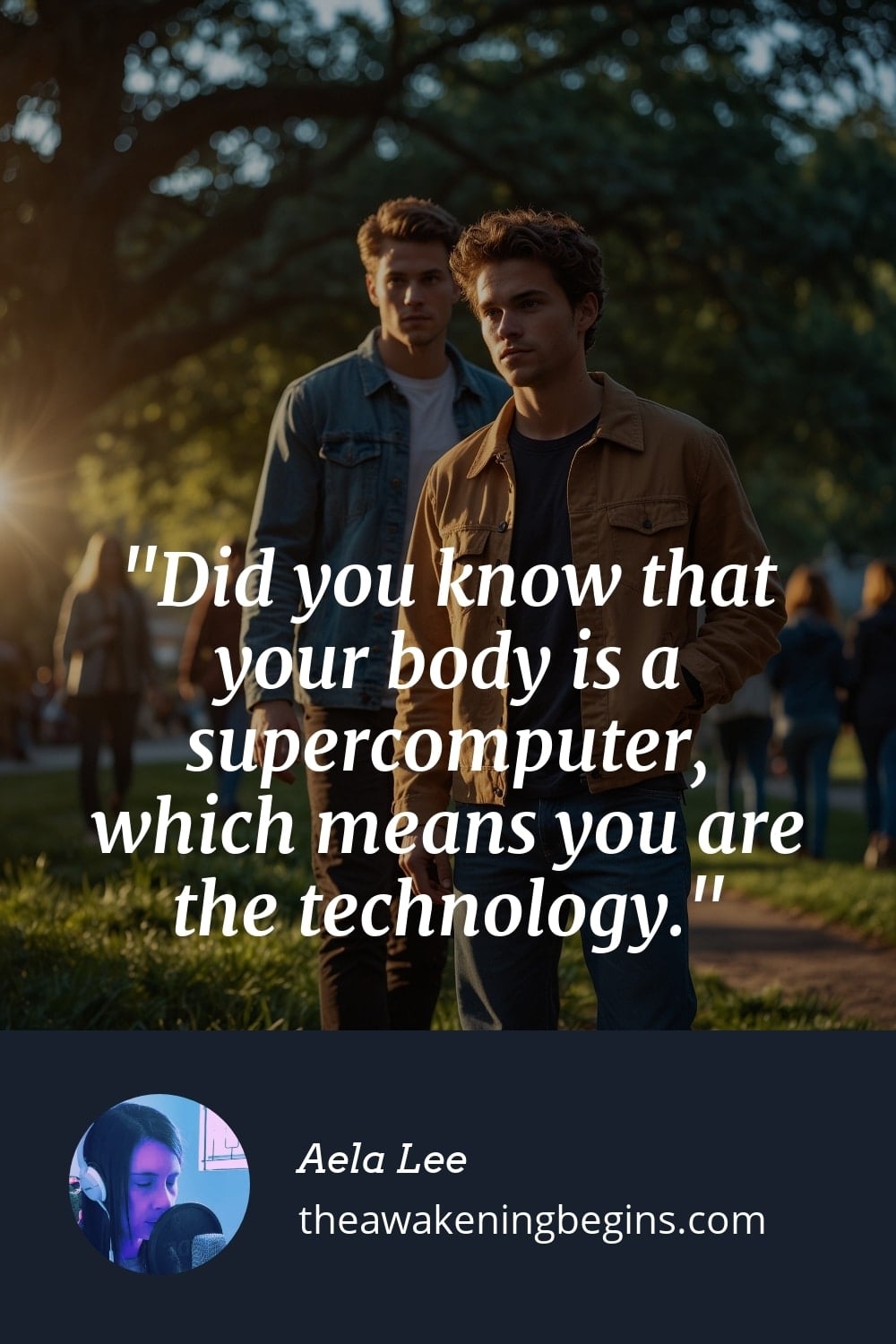 Pinterst Image Did you know that your body is a supercomputer, which means you are the technology.