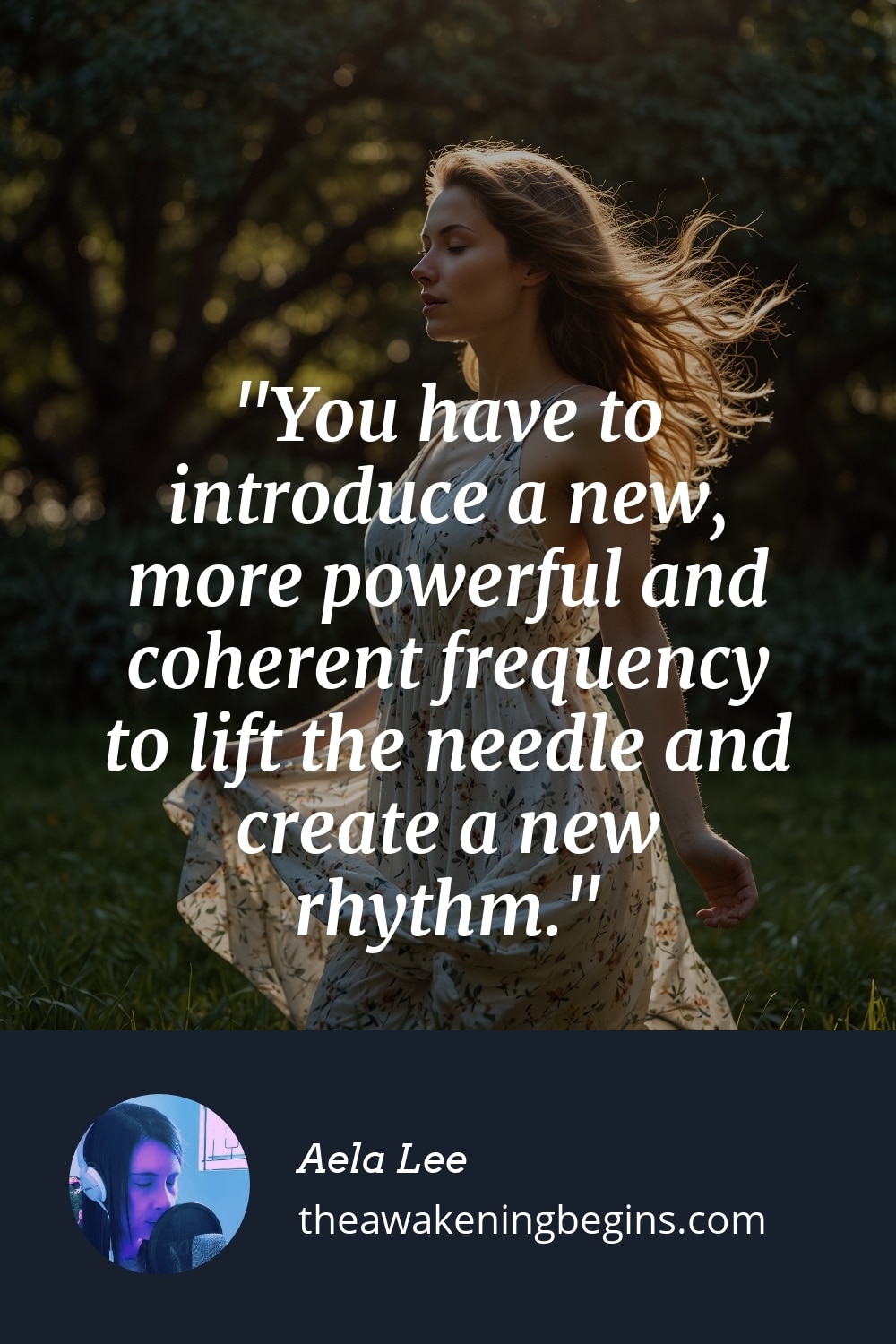 Pinterest Image You have to introduce a new, more powerful and coherent frequency to lift the needle and create a new rhythm.