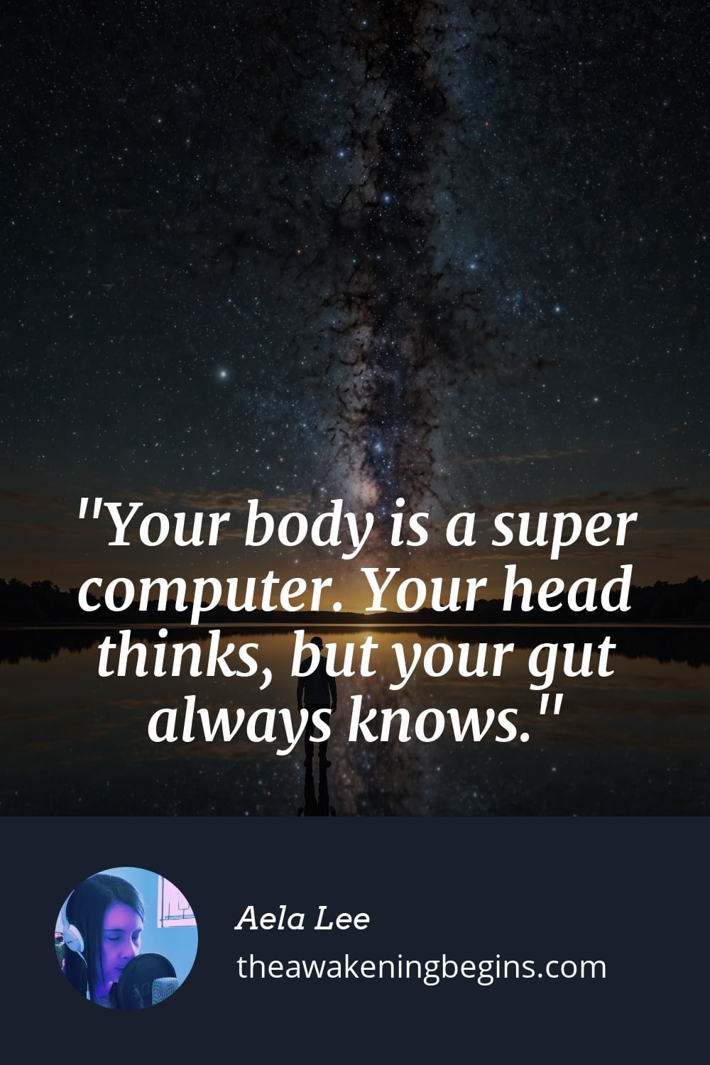 Pinterest Image Your body is a super computer. Your head thinks, but your gut always knows.