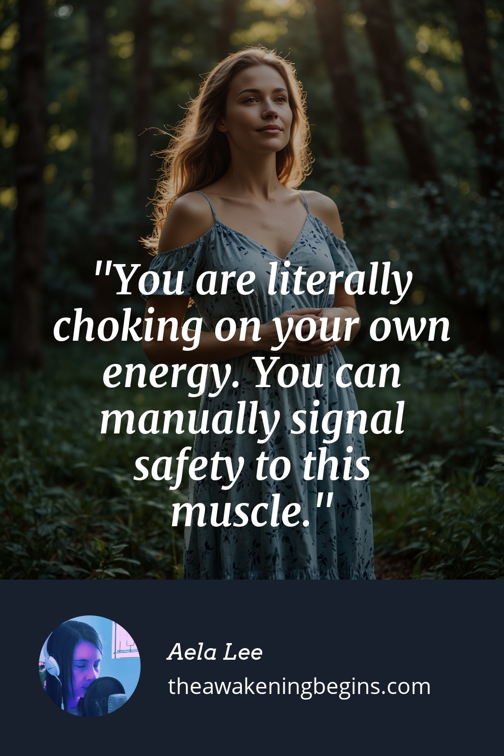 Pinterest Image You are literally choking on your own energy. You can manually signal safety to this muscle.